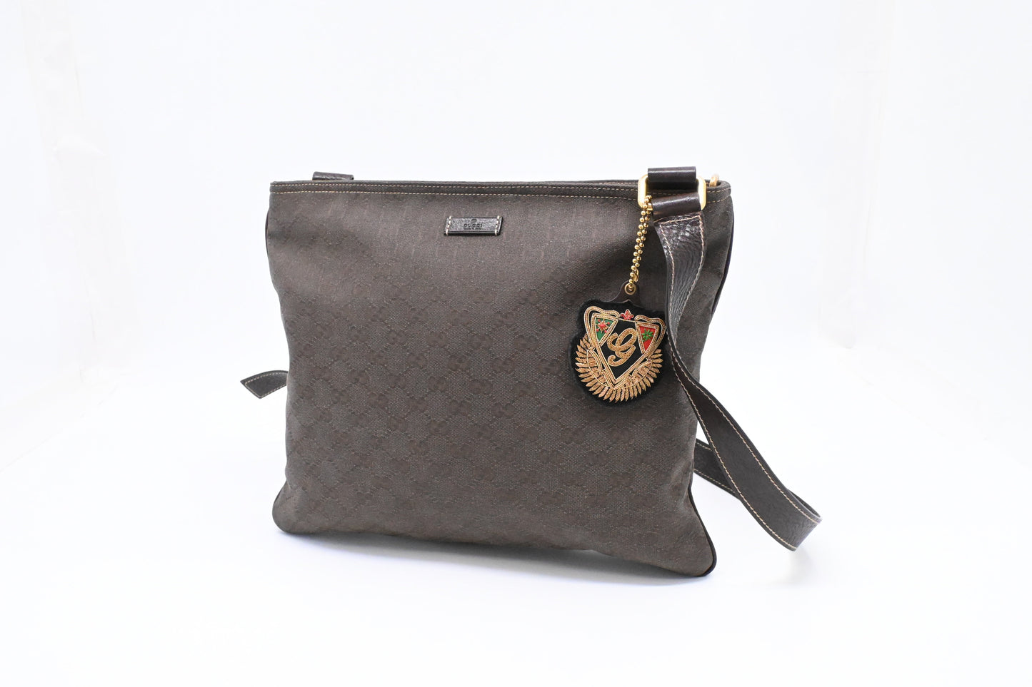 Gucci Square GG Canvas Brown Crossbody Bag