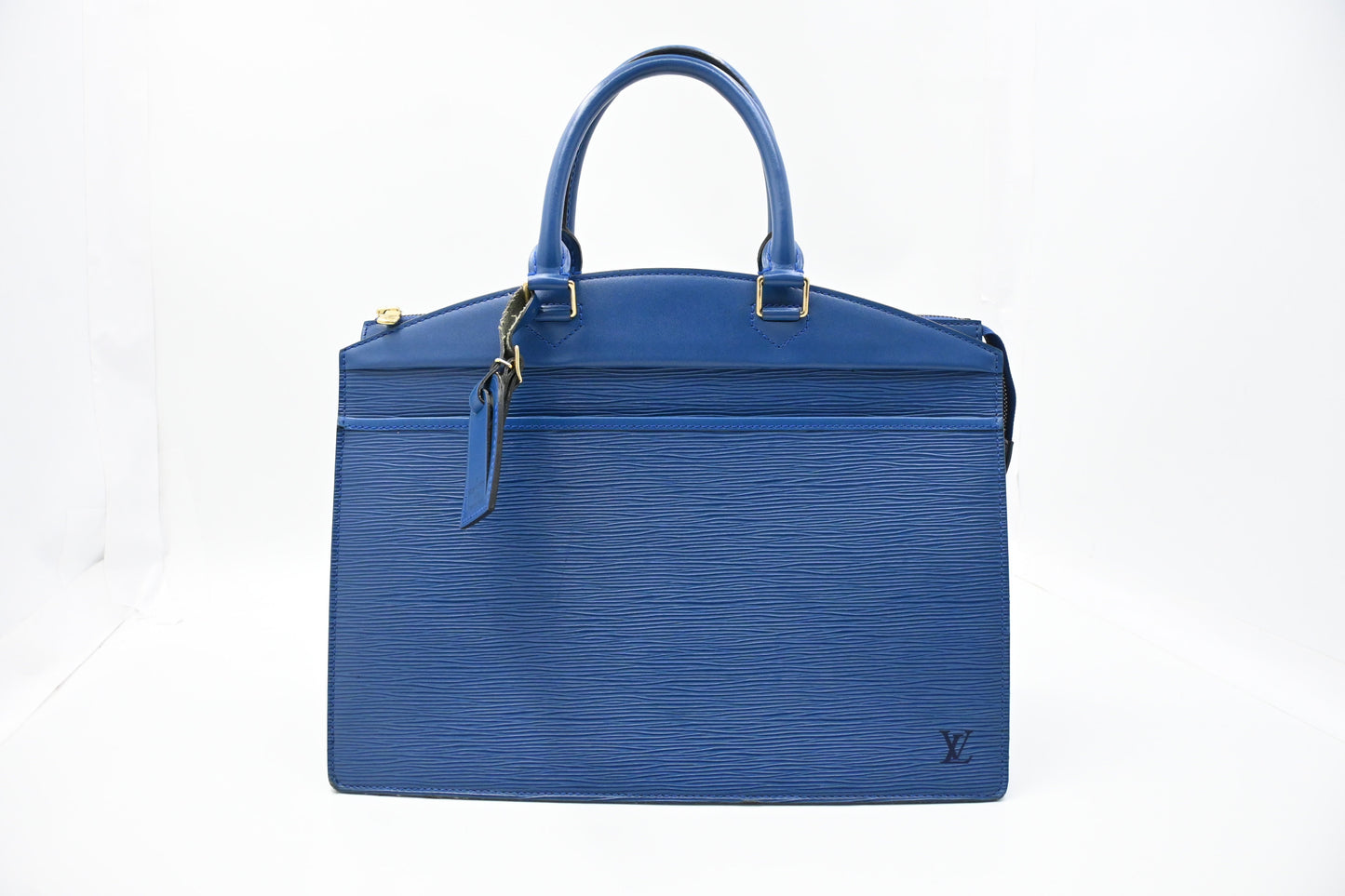 Louis Vuitton Riviera Blue Leather Epi Handbag Leather 1