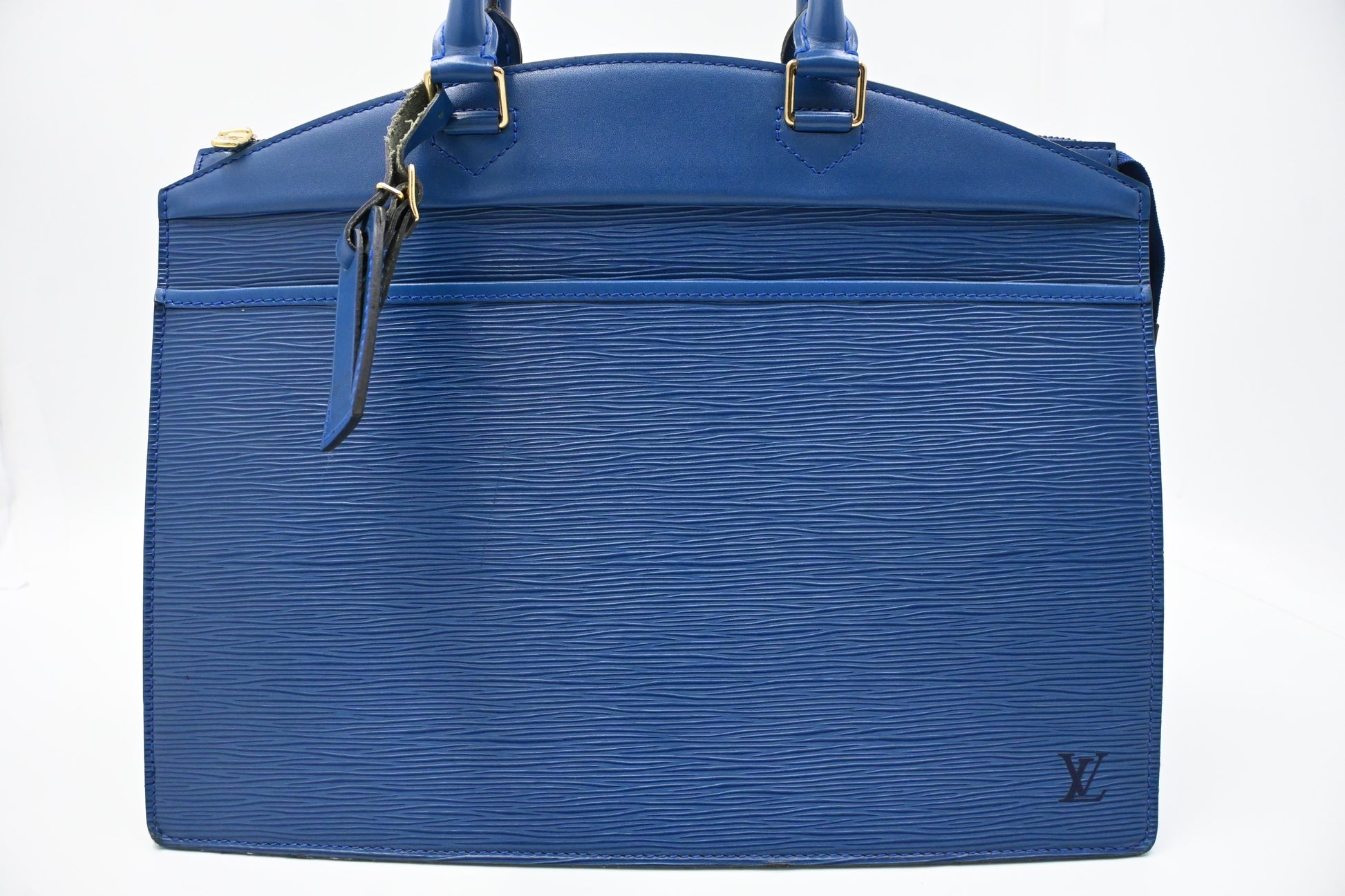 Louis Vuitton Riviera Blue Leather Epi Handbag Leather 1