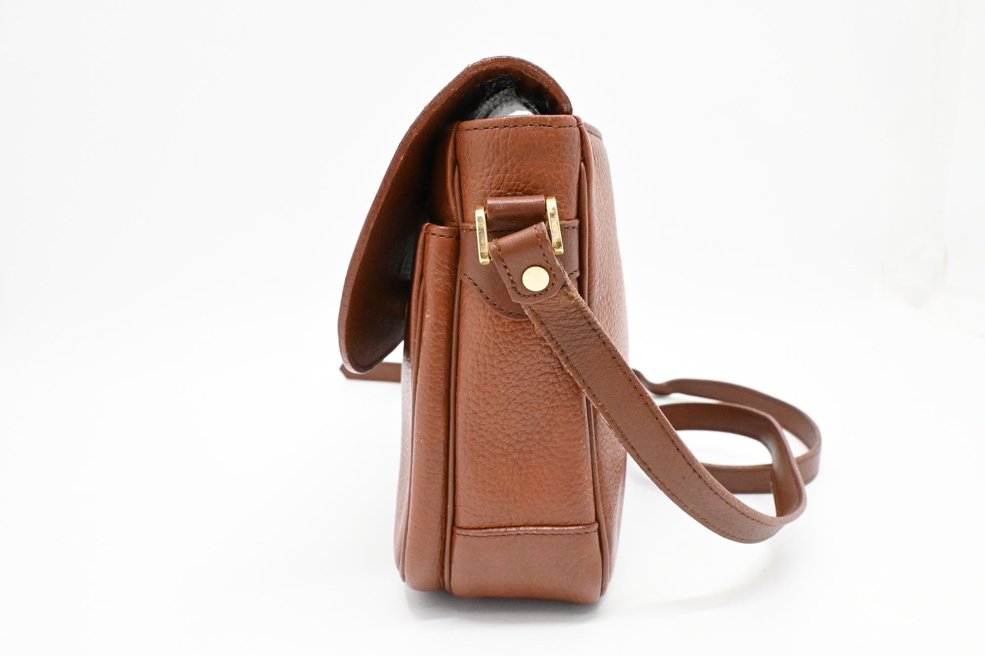 Burberry Crossbody Bag In Leather Brown Brown Leather 1