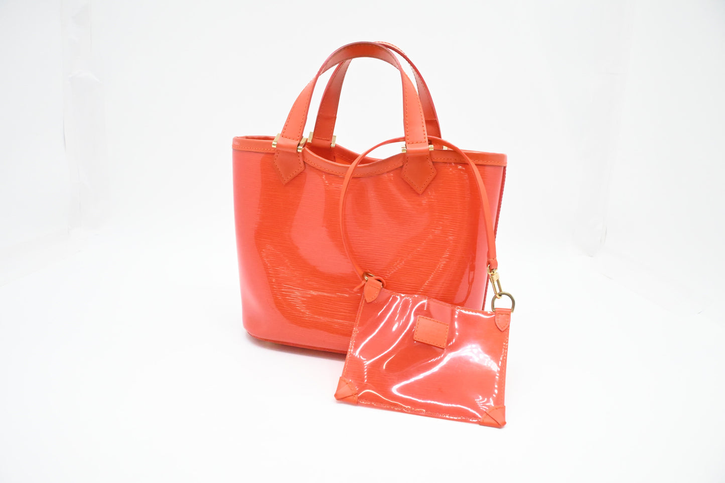 Louis Vuitton Plage Lagoon Bay Vinyl Epi Orange Mini Bag