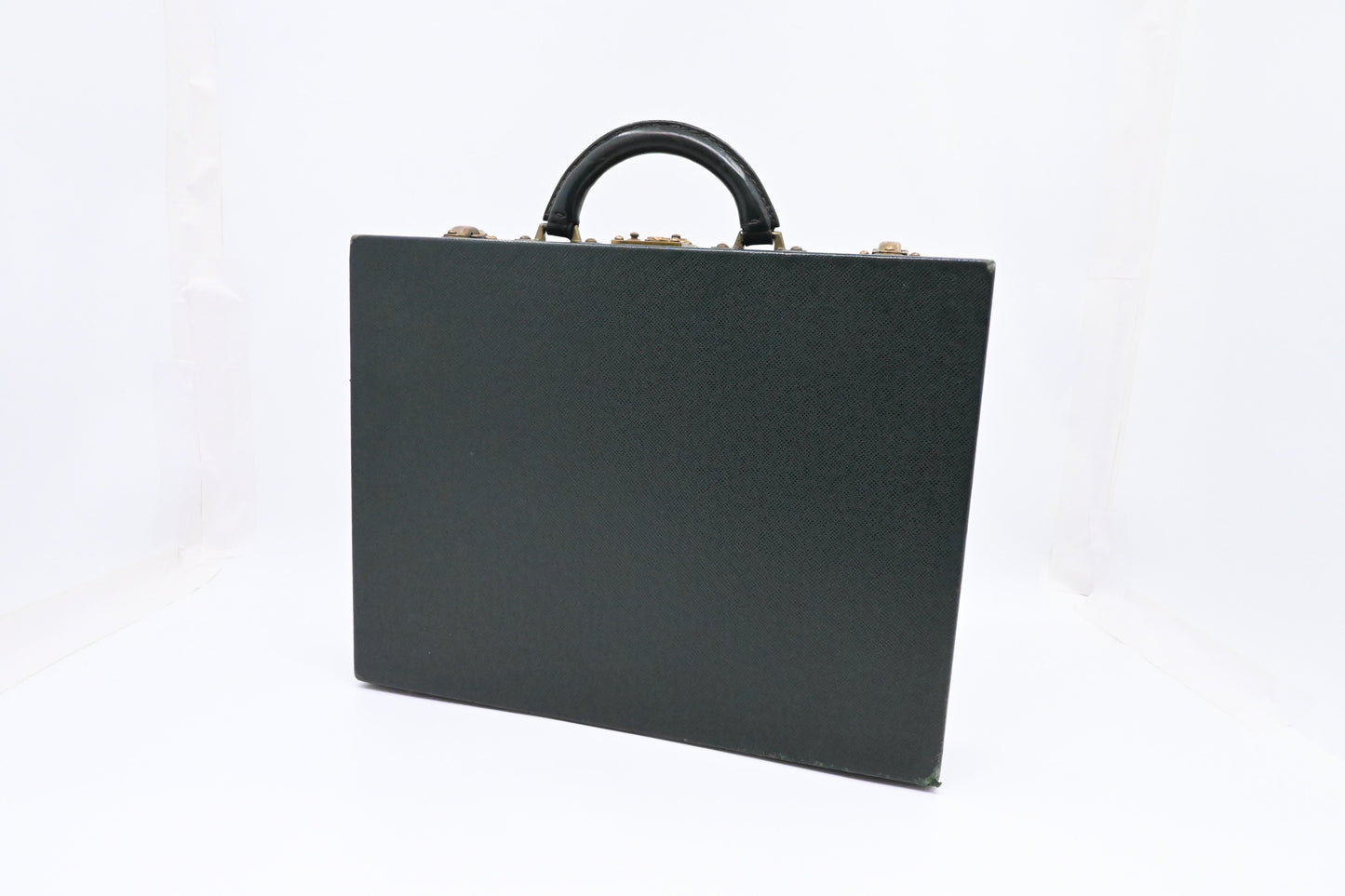 Louis Vuitton Briefcase Taiga Leather Green Handbag