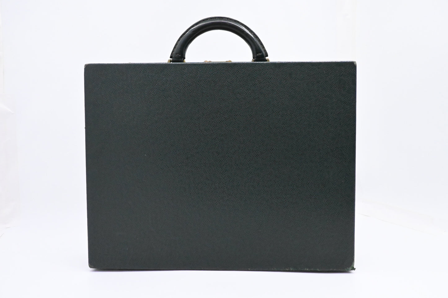 Louis Vuitton Briefcase Taiga Leather Green Handbag