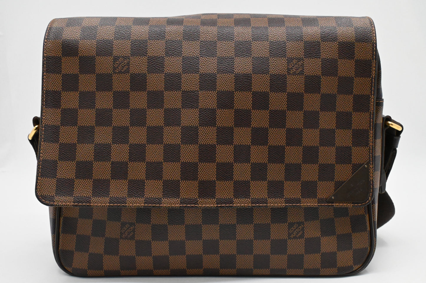 Louis Vuitton Shelton Ebene MM Canvas Damier Handbag