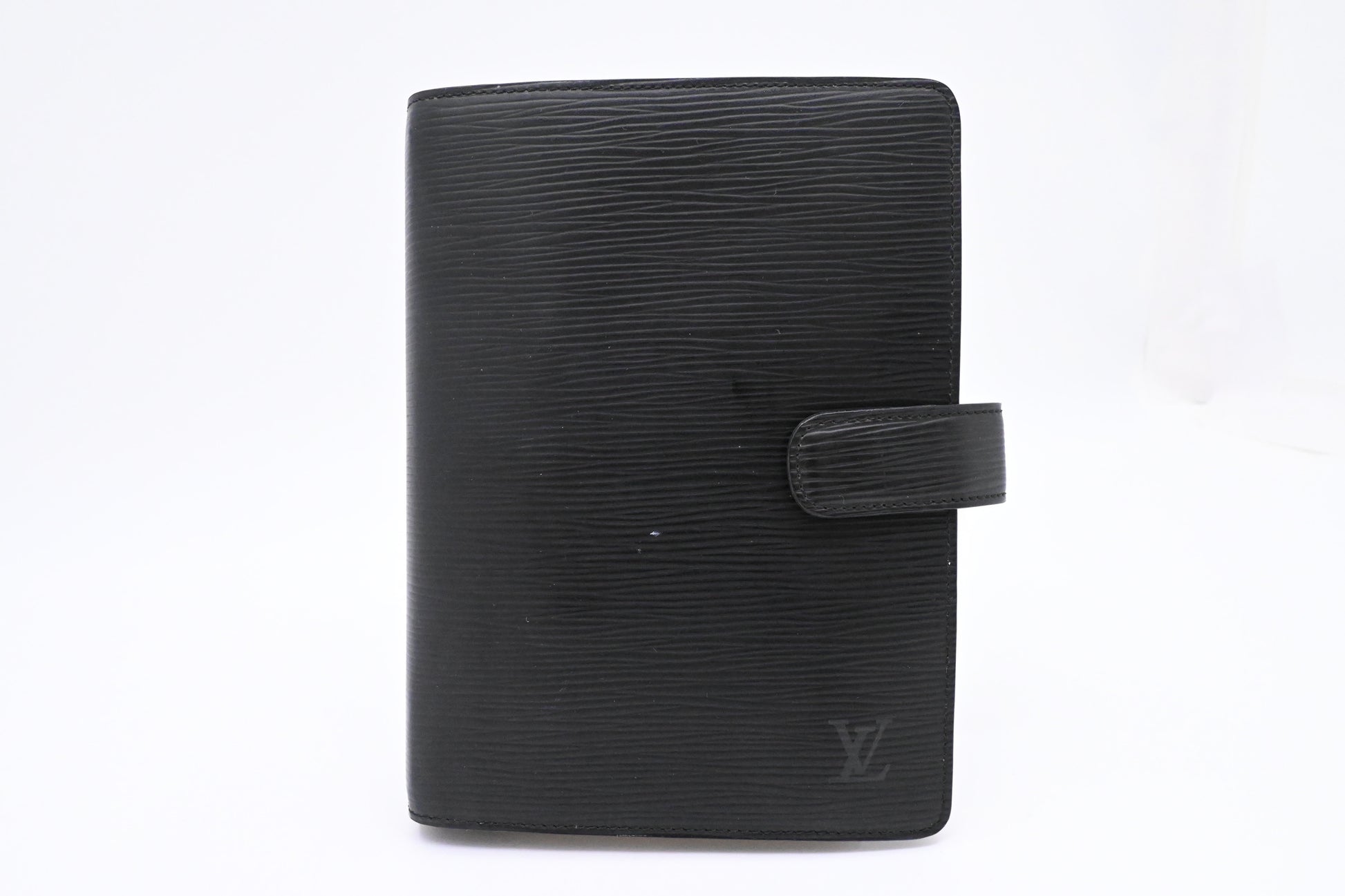 Louis Vuitton Agenda MM Epi Leather Black Handbag Leather 2