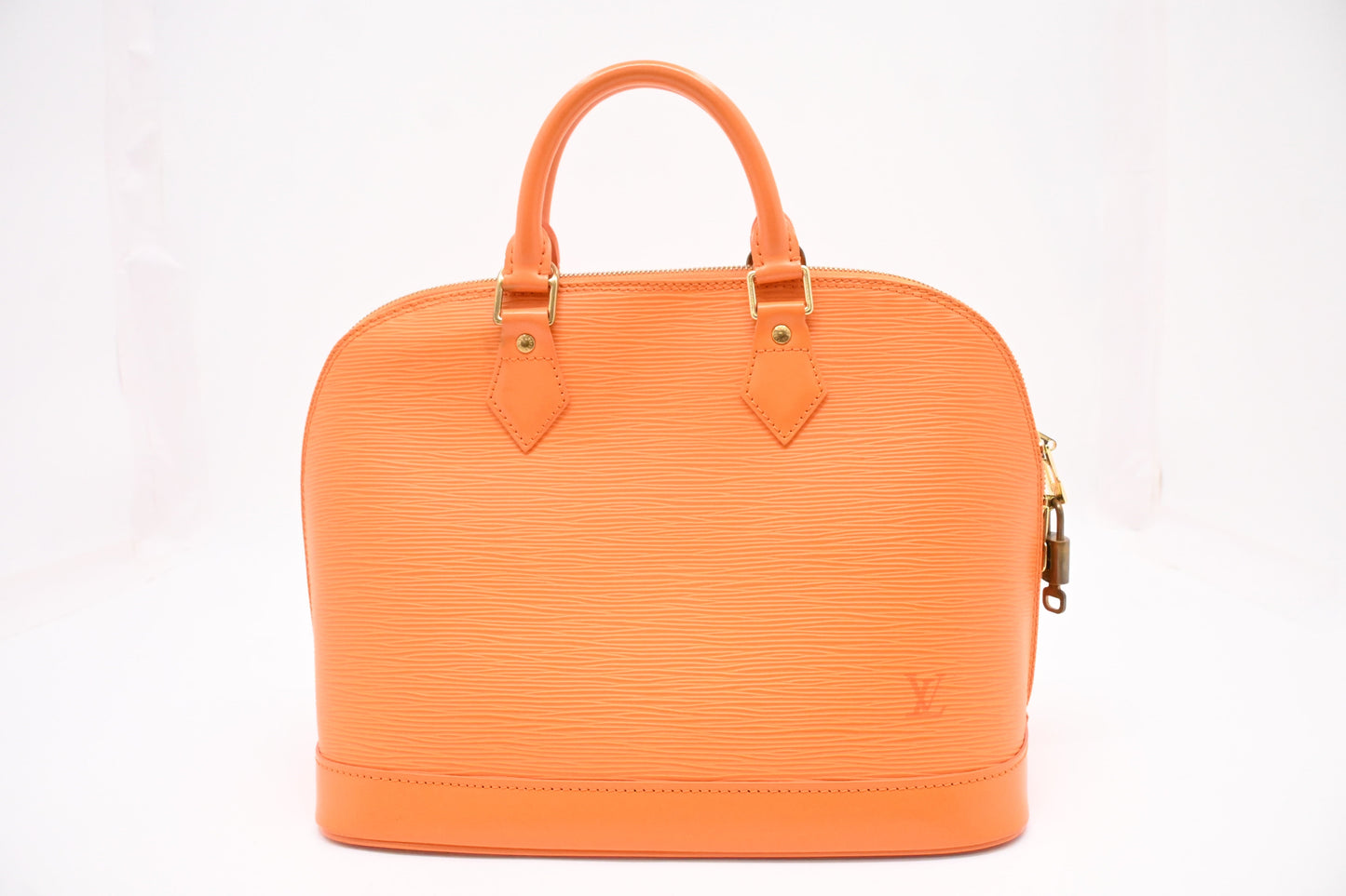 Louis Vuitton Alma Epi Leather Orange Handbag