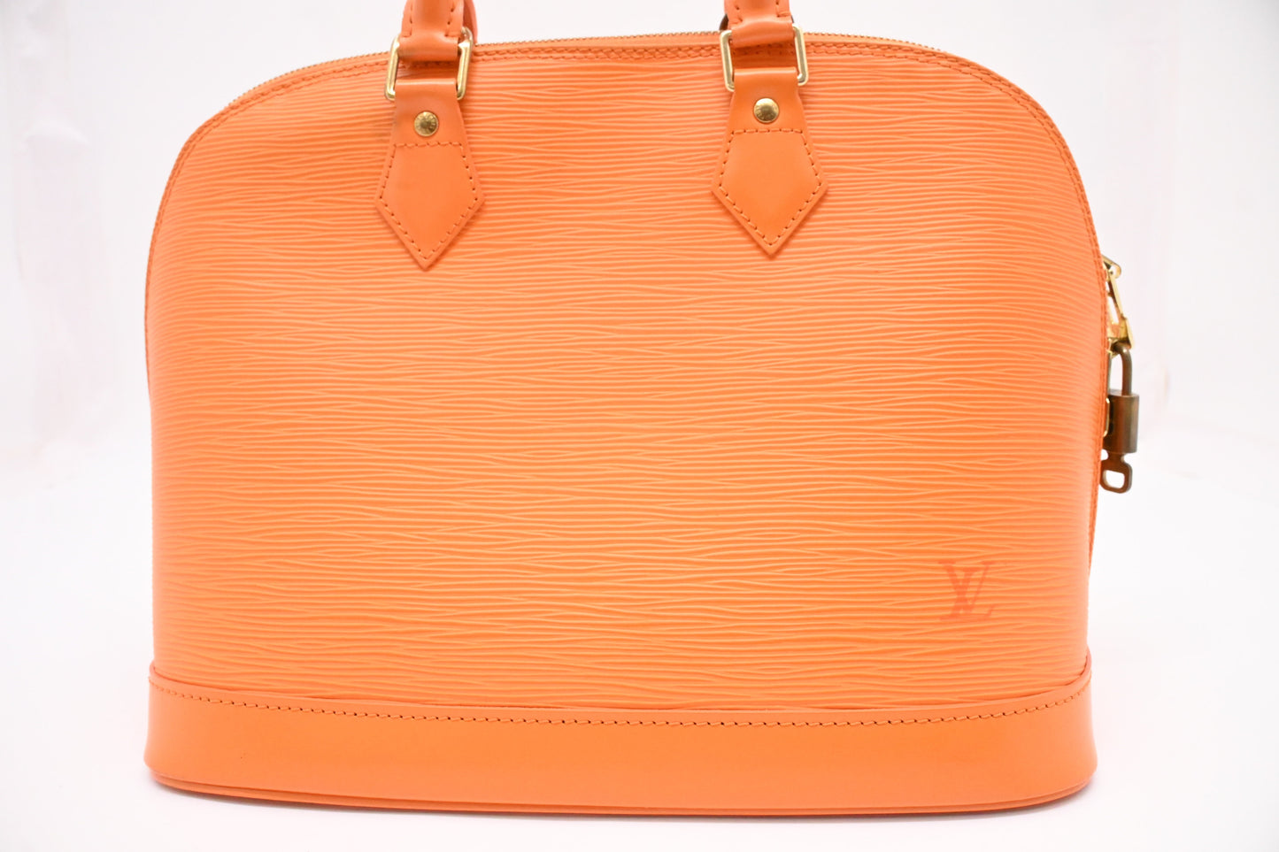 Louis Vuitton Alma Epi Leather Orange Handbag
