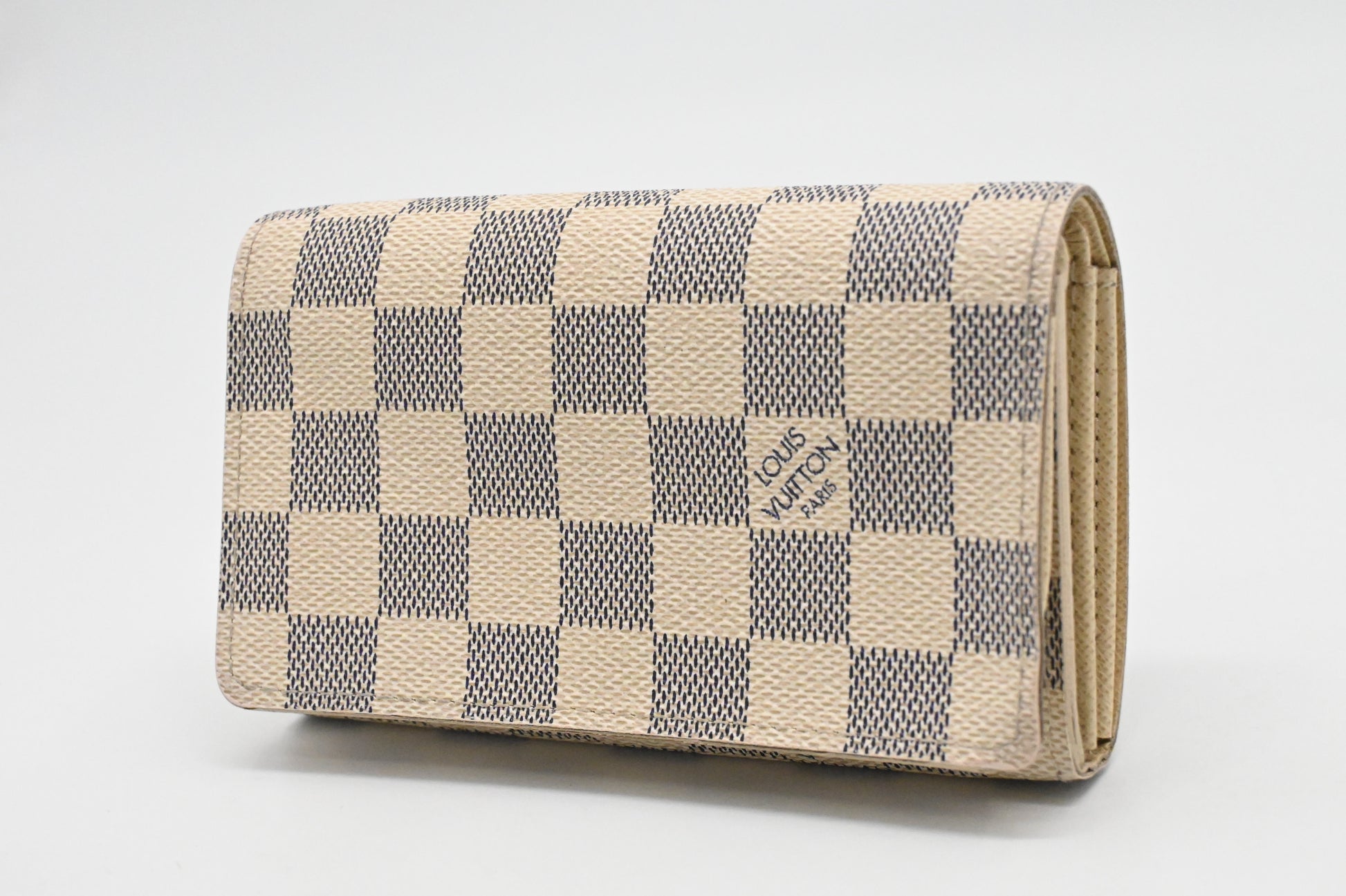 Louis Vuitton Tresor Azur Canvas Damier Wallet Case