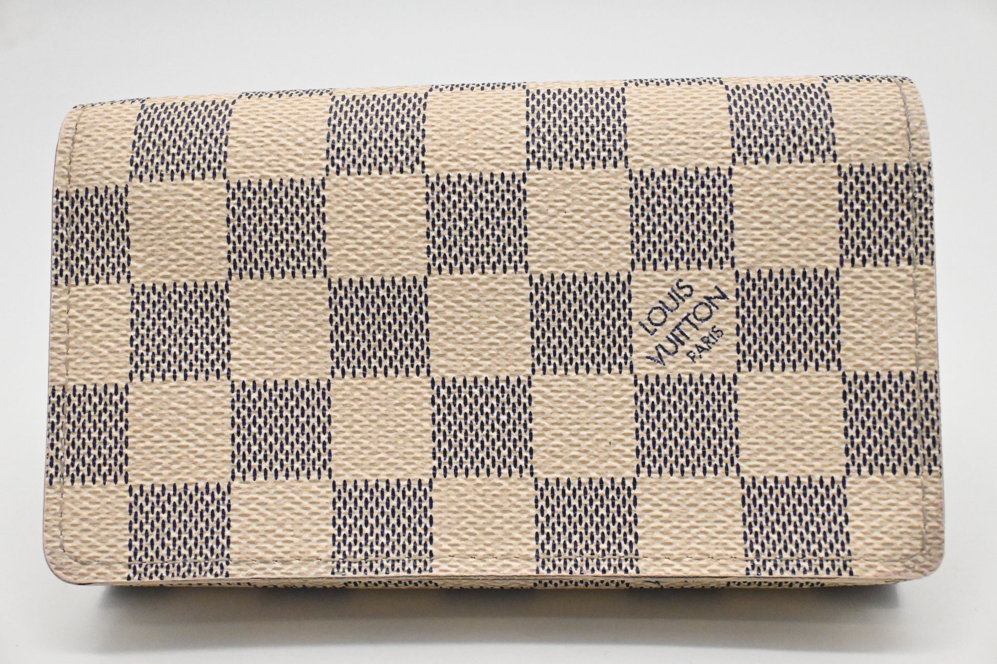 Louis Vuitton Tresor Azur Canvas Damier Wallet Case