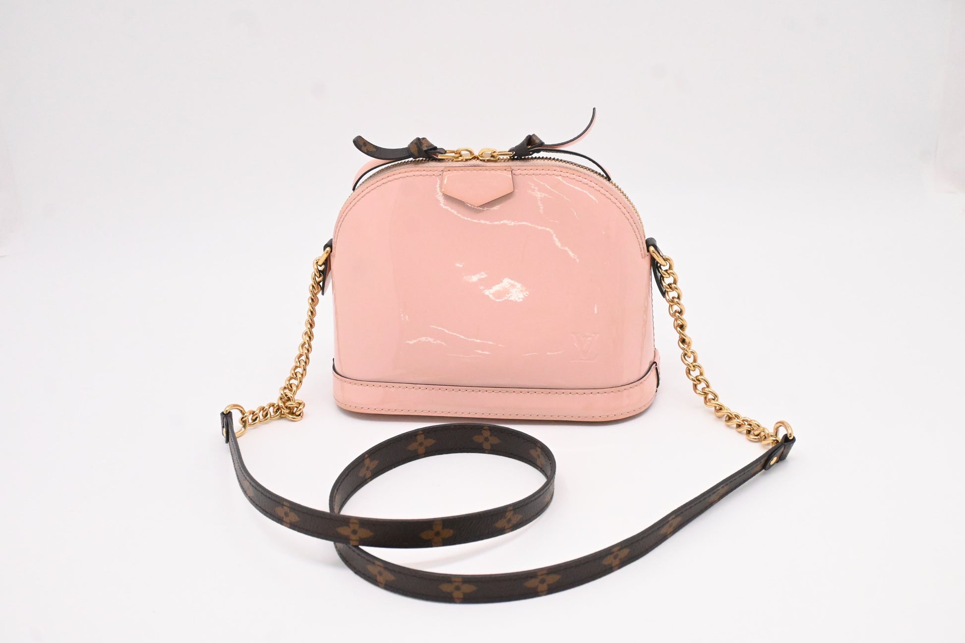 Louis Vuitton Alma Monogram Vernis Canvas Leather Mini Bag