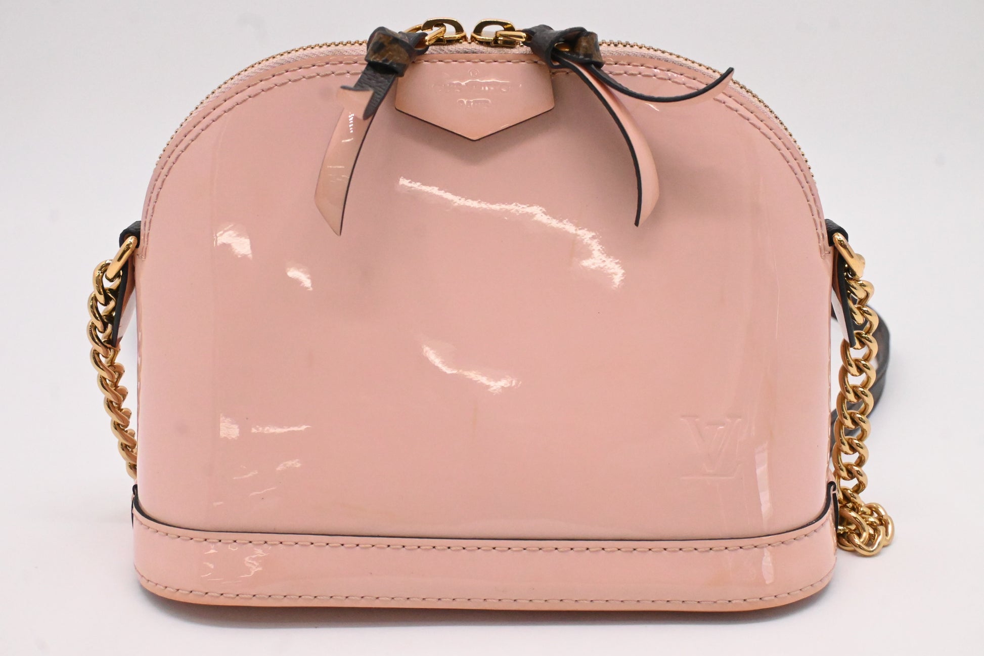Louis Vuitton Alma Monogram Vernis Canvas Leather Mini Bag