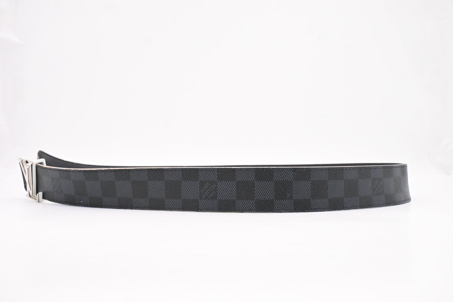 Louis Vuitton Initials Reversible Belt Cobalt Damier Canvas