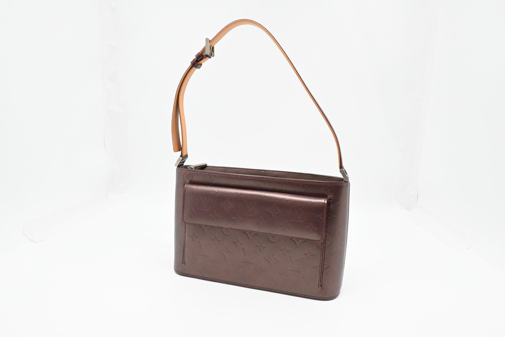Louis Vuitton Alston Matte Leather Red Handbag