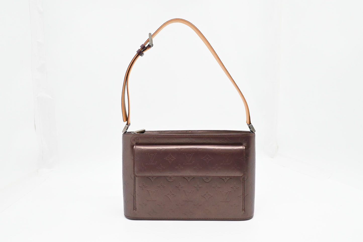 Louis Vuitton Alston Matte Leather Red Handbag