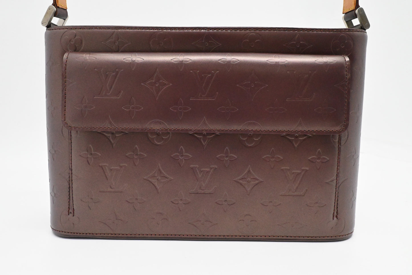 Louis Vuitton Alston Matte Leather Red Handbag