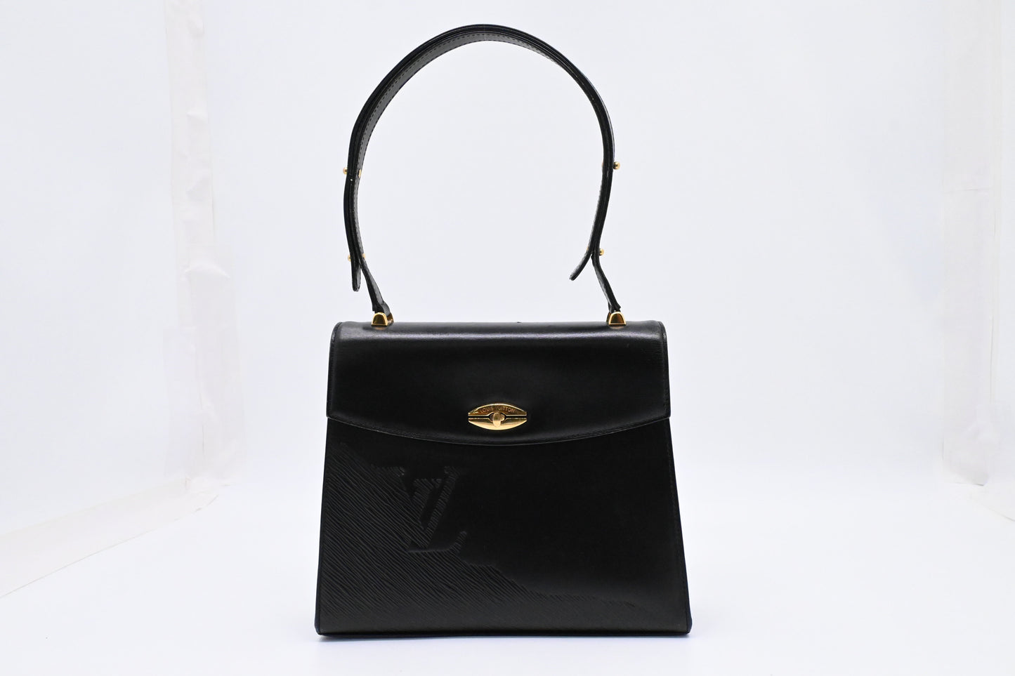 Louis Vuitton Sparte Black Leather Shoulder Bag