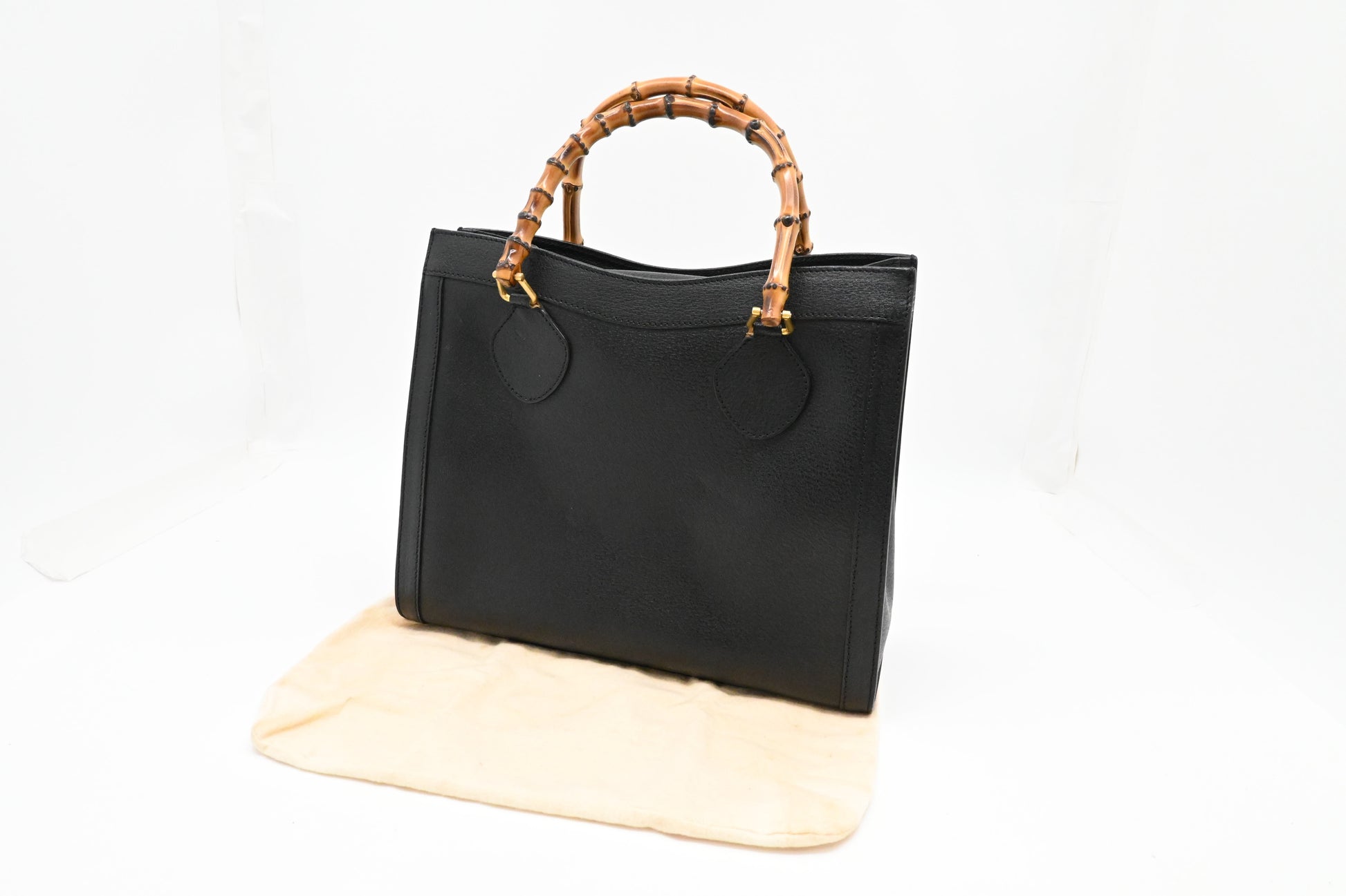 Gucci Diana Leather Black Medium Large Handbag
