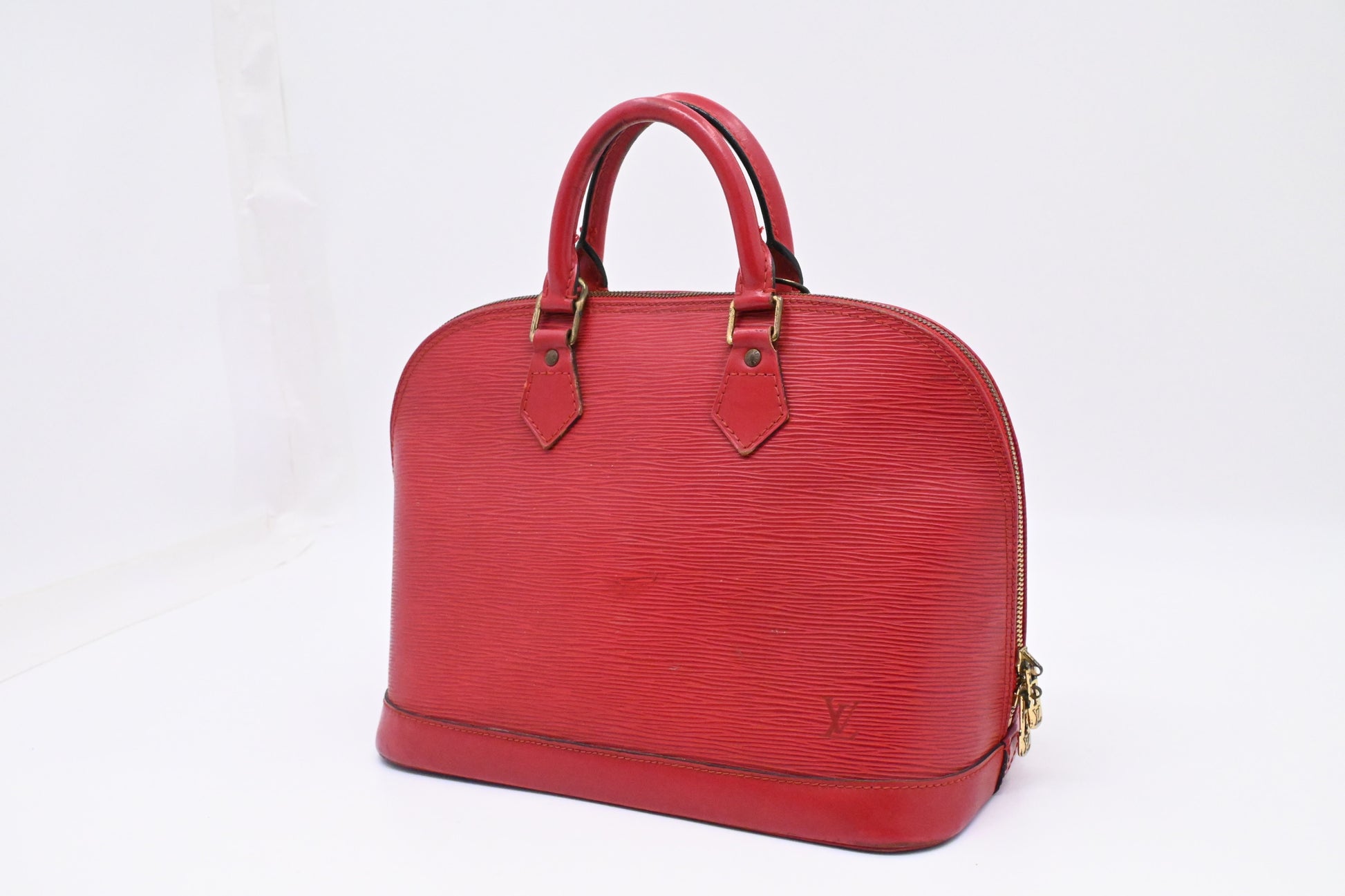 Louis Vuitton Alma Epi Leather Red Handbag