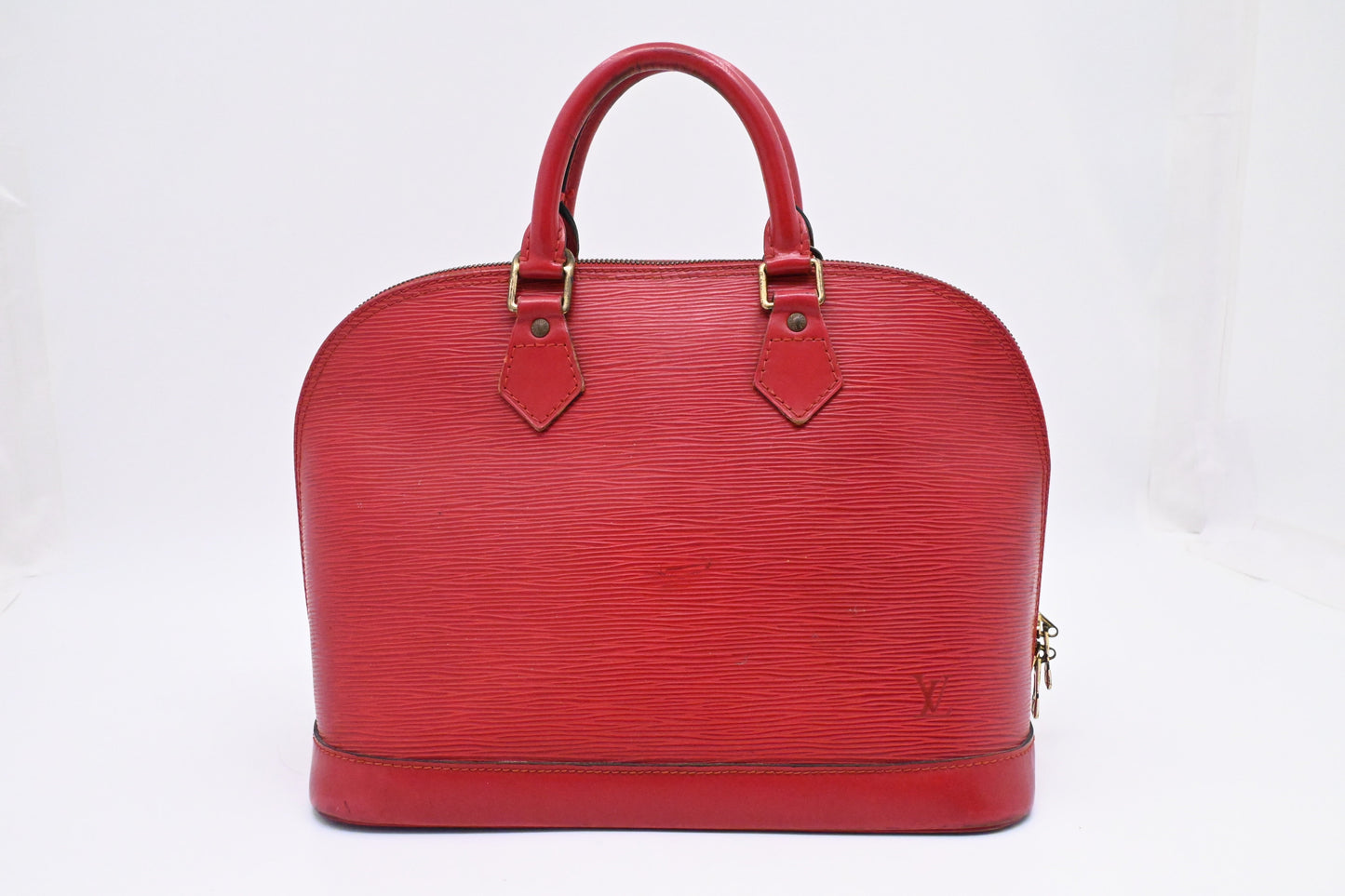 Louis Vuitton Alma Epi Leather Red Handbag