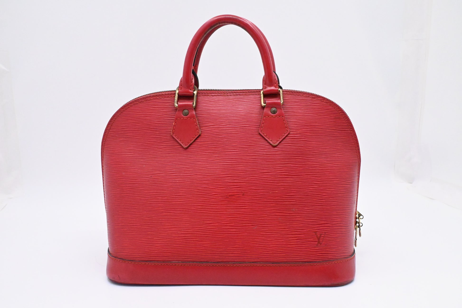 Louis Vuitton Alma Epi Leather Red Handbag
