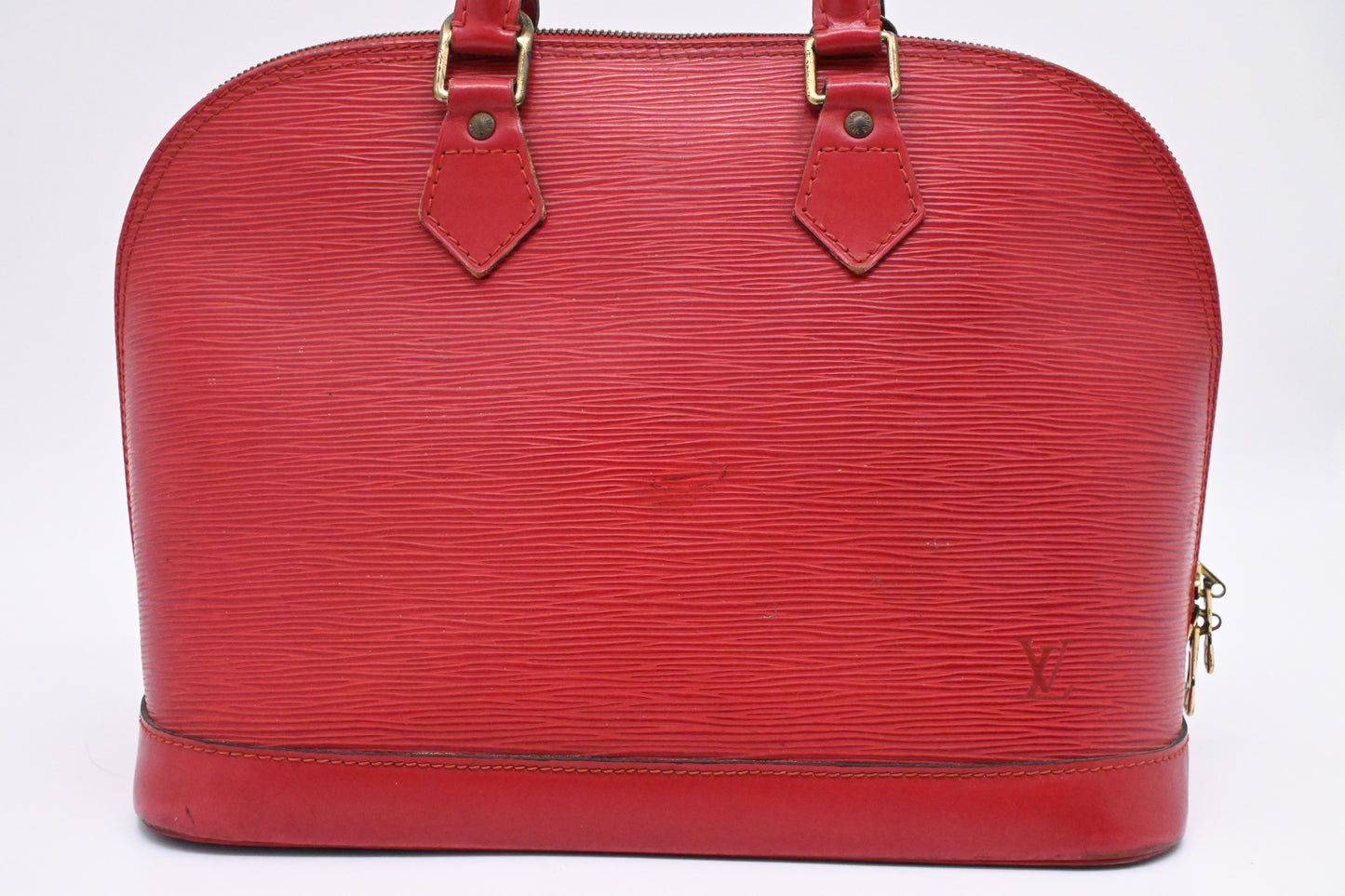 Louis Vuitton Alma Epi Leather Red Handbag