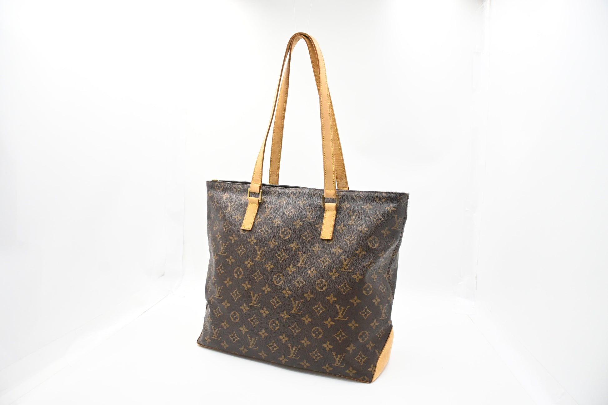 Louis Vuitton Cabas Mezzo Monogram Canvas Handbag Canvas 5