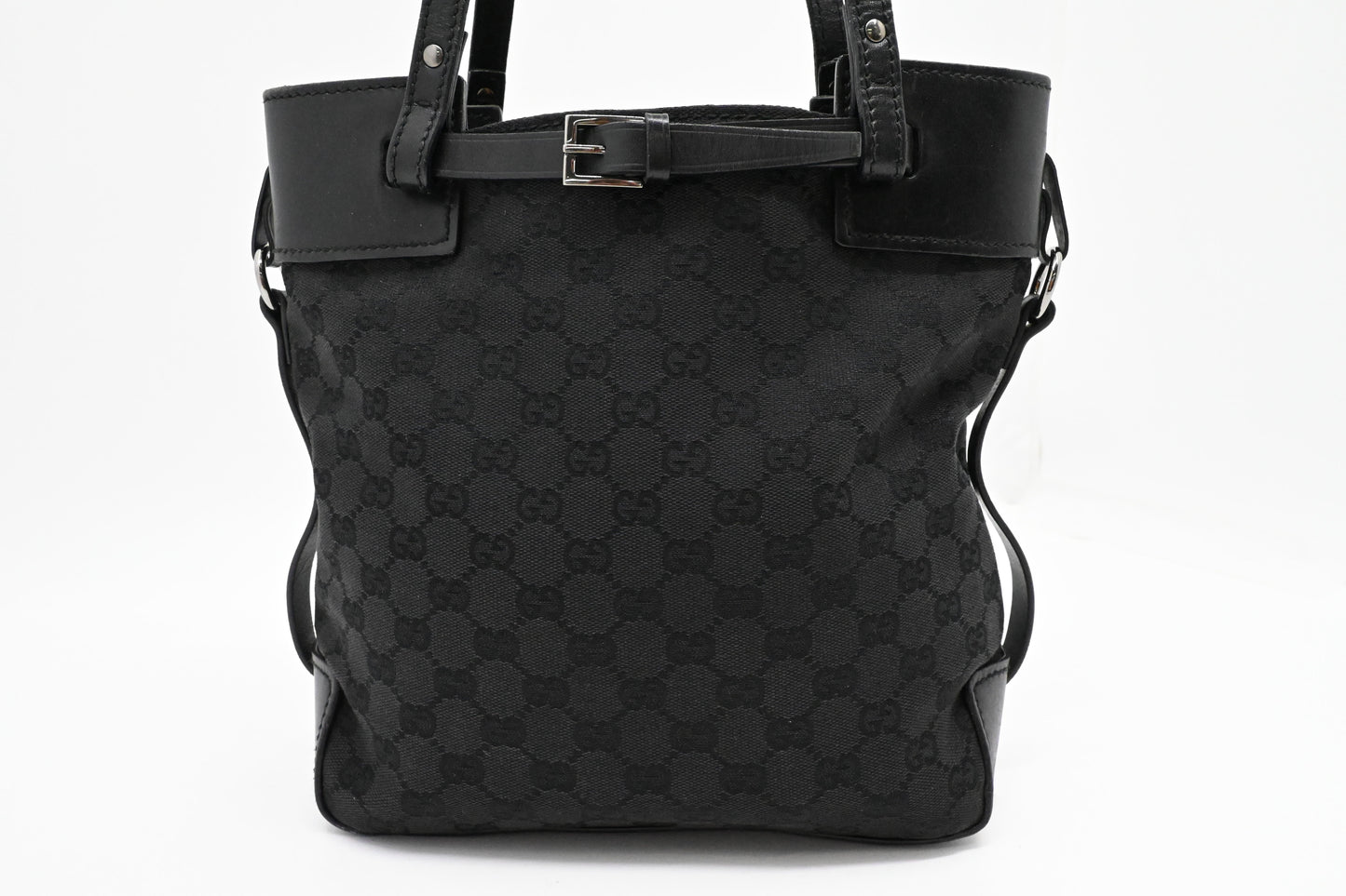 Gucci GG Canvas Black Shoulder Bag Canvas 3