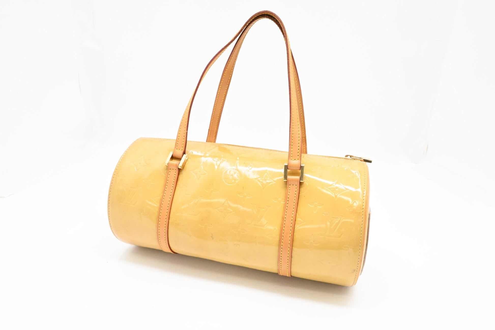 Louis Vuitton Bedford Vernis Leather Yellow Handbag
