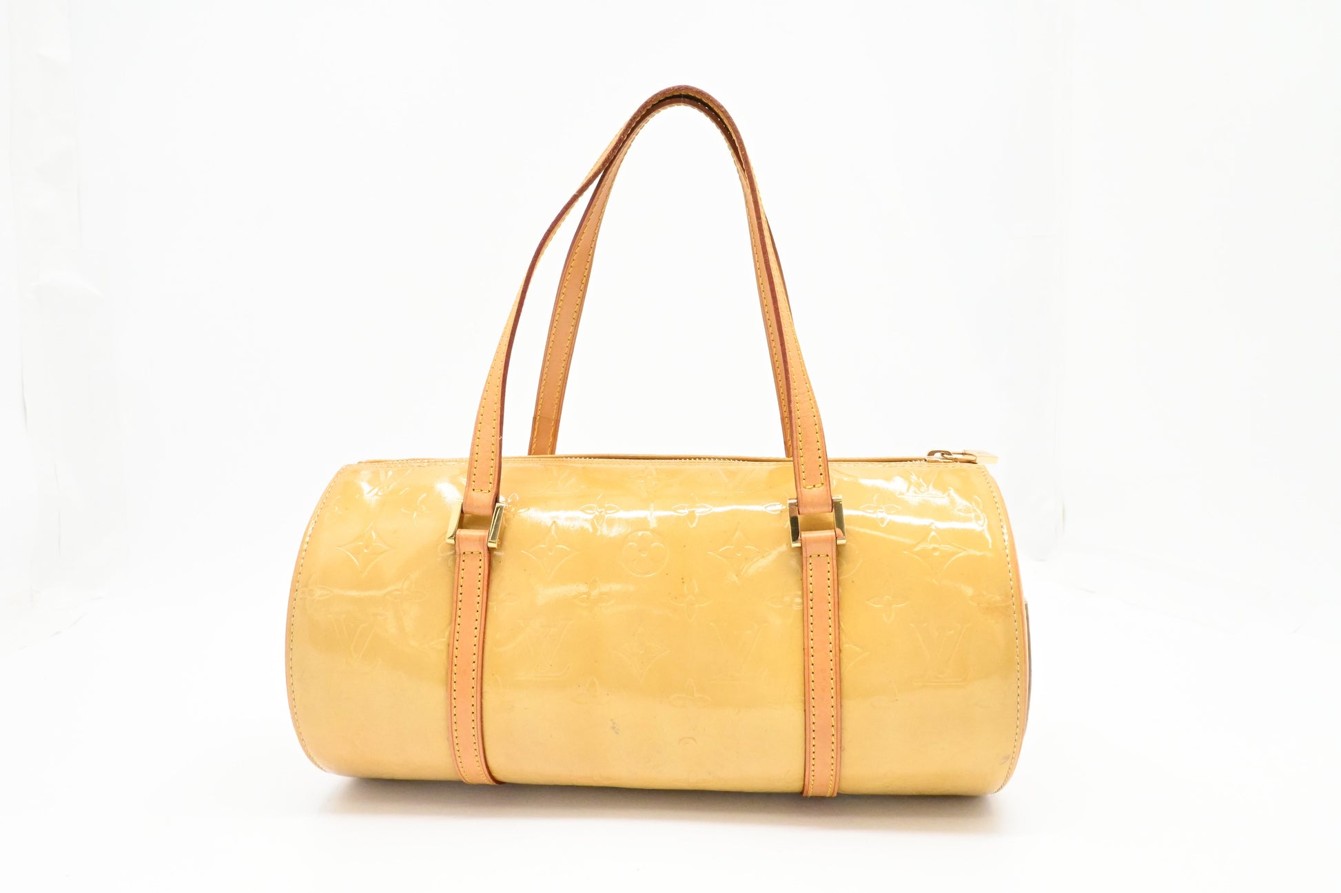 Louis Vuitton Bedford Vernis Leather Yellow Handbag