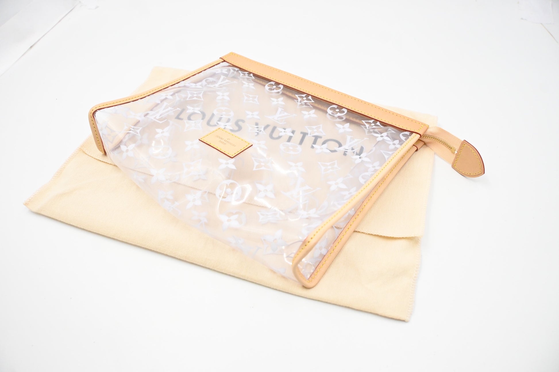 Louis Vuitton Poche Toilette Clear Vinyl Handbag