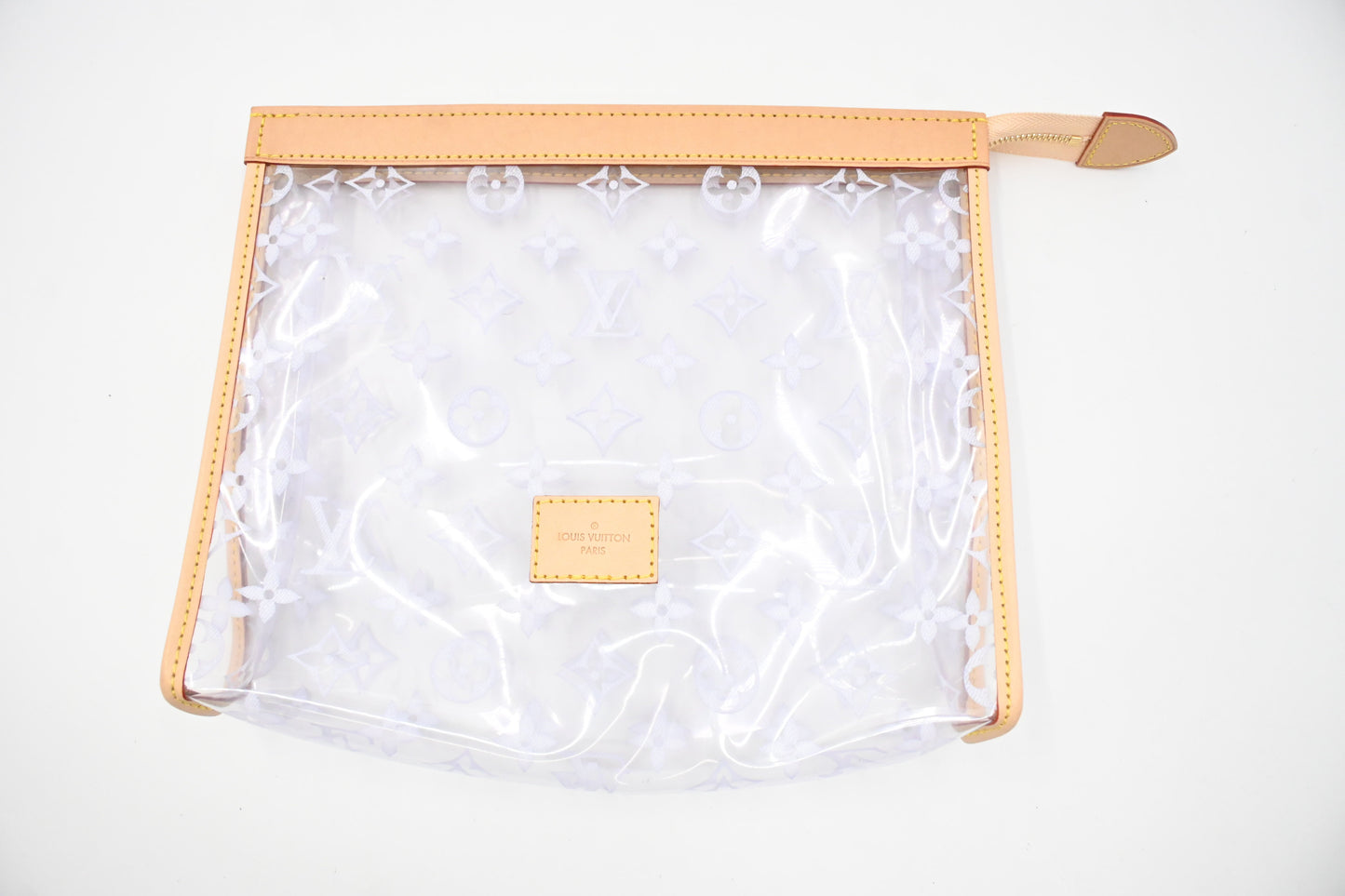 Louis Vuitton Poche Toilette Clear Vinyl Handbag