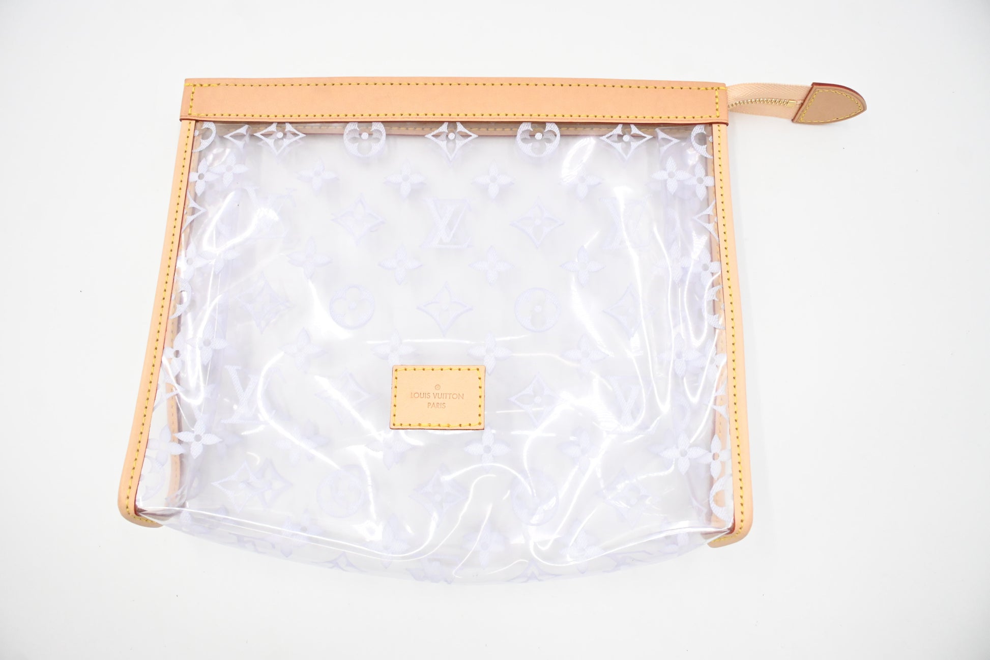 Louis Vuitton Poche Toilette Clear Vinyl Handbag