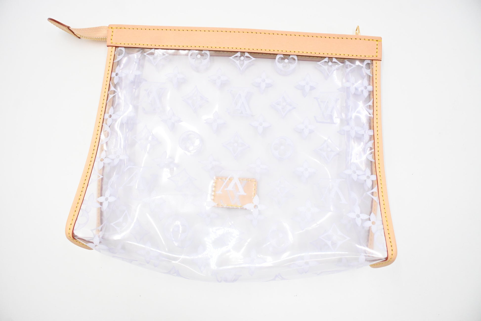 Louis Vuitton Poche Toilette Clear Vinyl Handbag