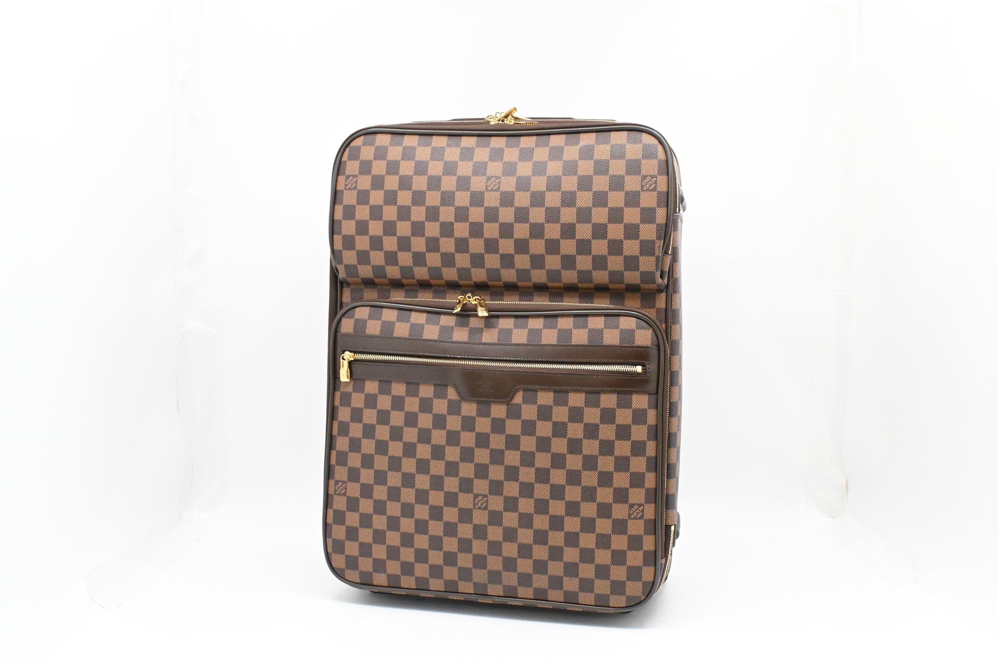 Louis Vuitton Pegase 55 Ebene Damier Canvas Handbag