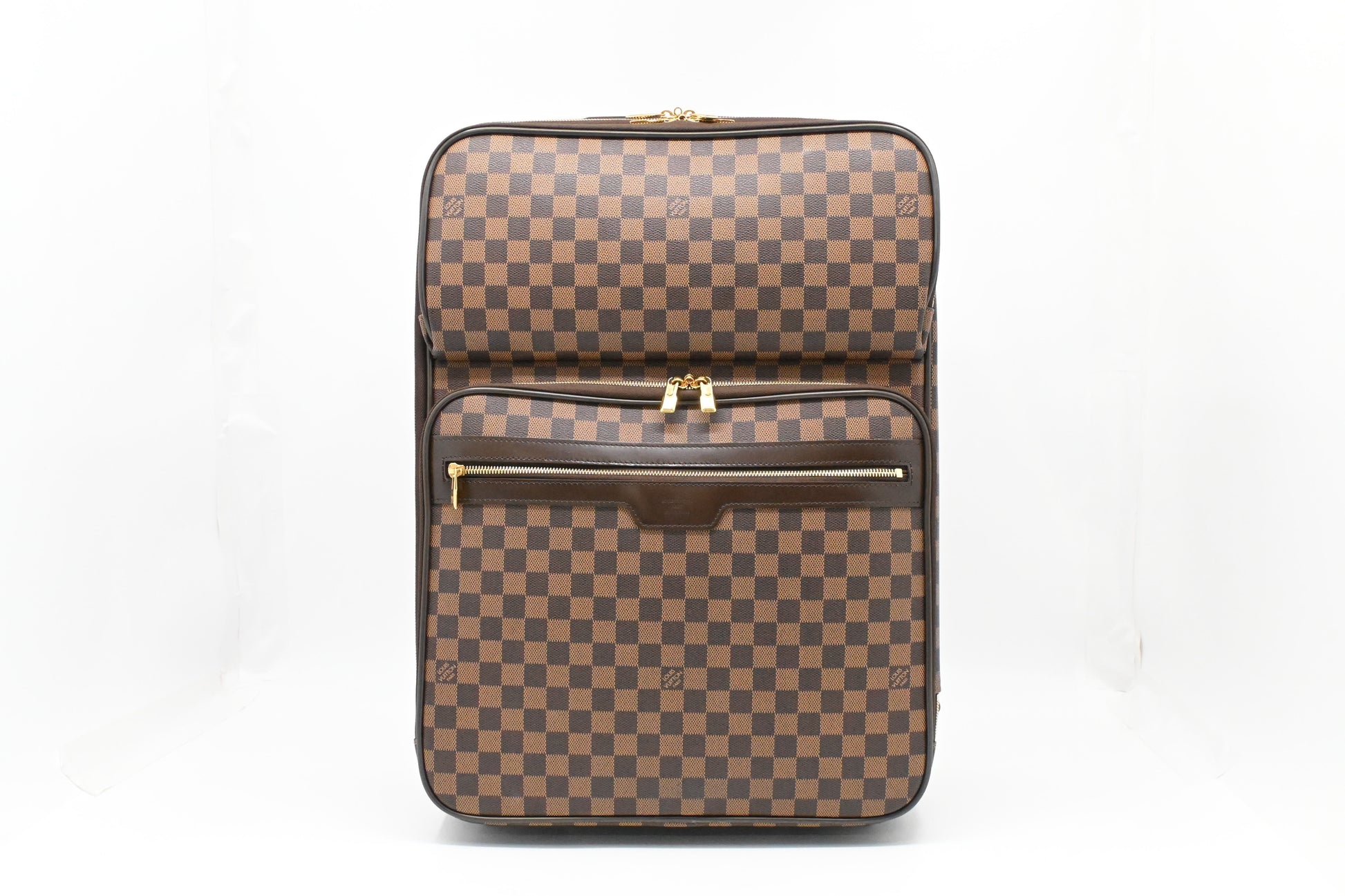 Louis Vuitton Pegase 55 Ebene Damier Canvas Handbag