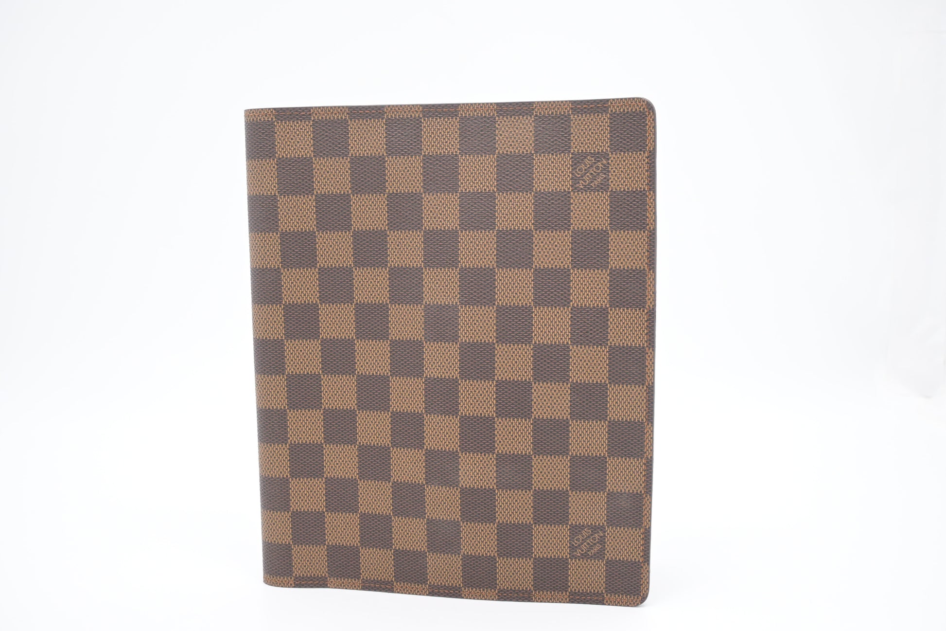 Louis Vuitton Agenda Cover Ebene Damier Canvas Handbag