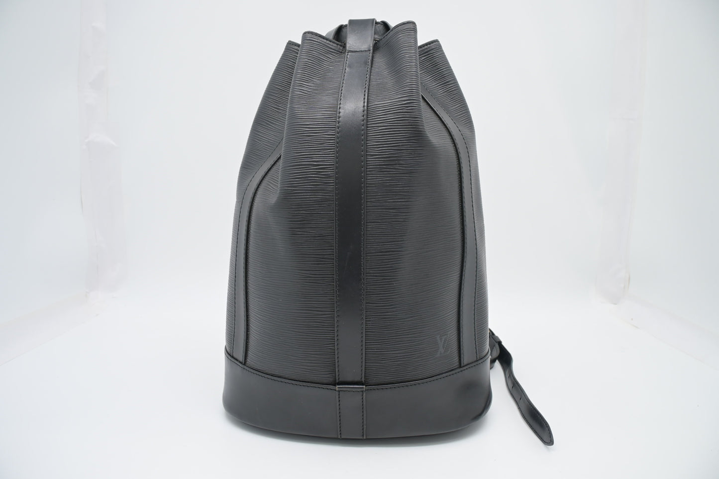 Louis Vuitton Randonnee Black PM Leather Epi Handbag