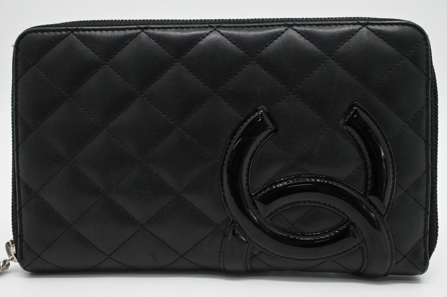 Chanel Cambon Organizer Black Leather Handbag