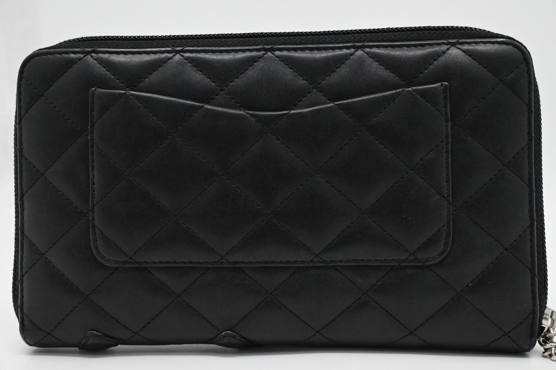 Chanel Cambon Organizer Black Leather Handbag