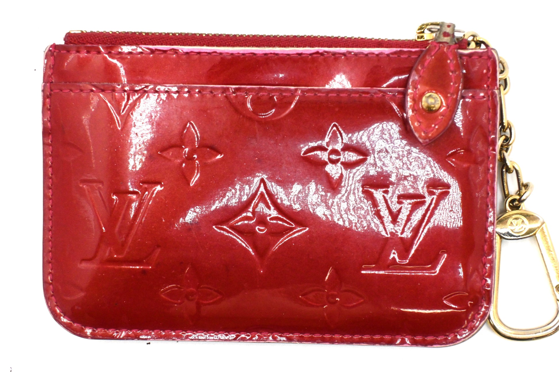 Louis Vuitton Cles NM Indian Rose Vernis Leather Handbag