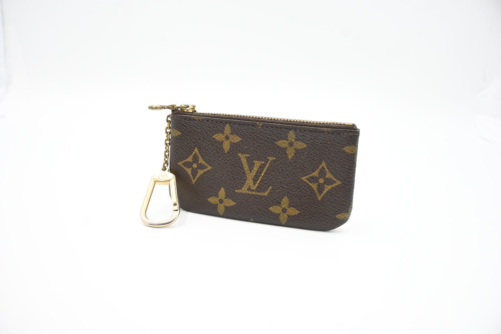 Louis Vuitton Pochette Cles Monogram Canvas Wallet Case Canvas 3