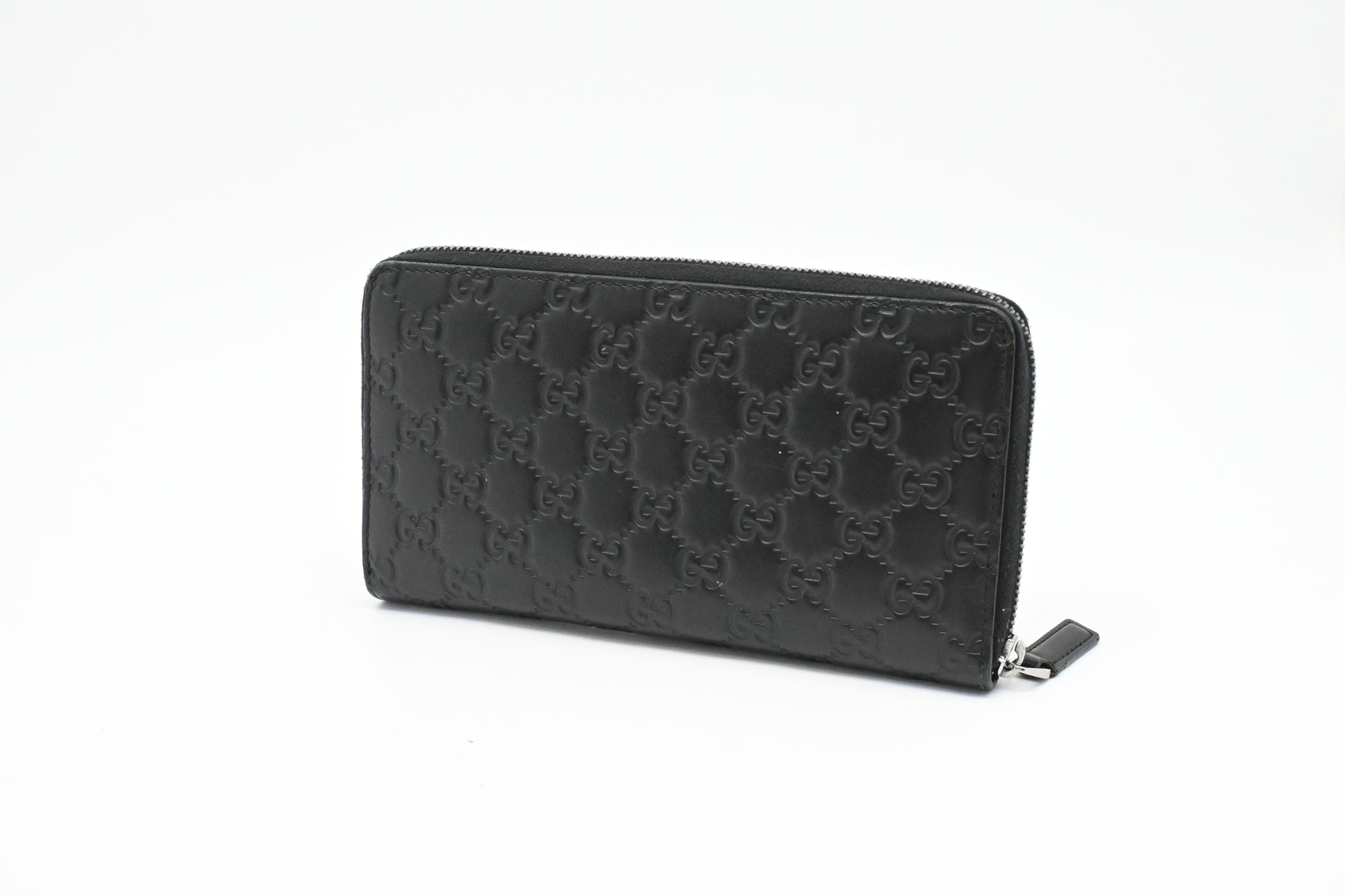 Gucci Zippy Organizer Guccissima Leather Black Handbag