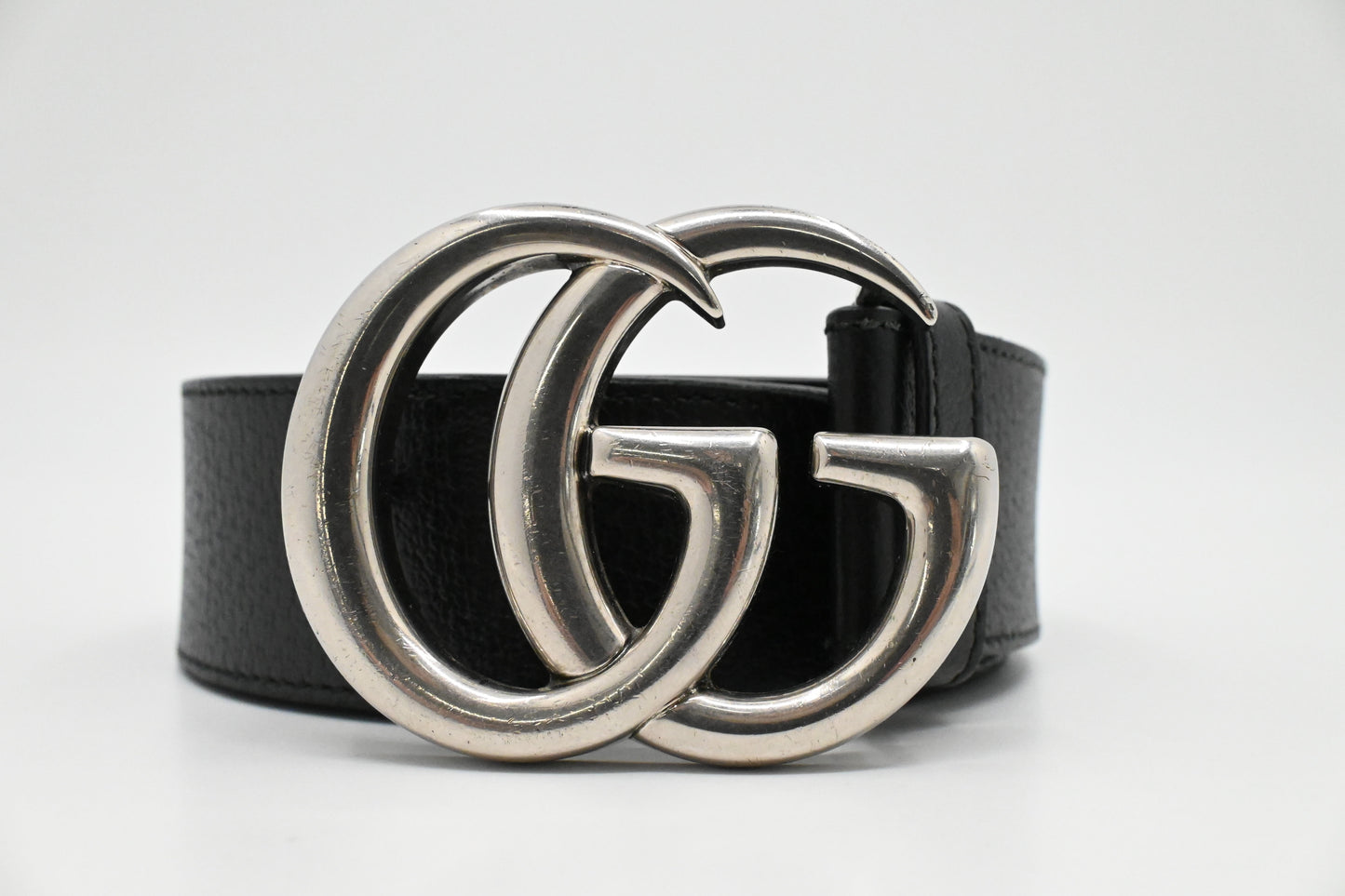 Gucci Black Leather 5 Belt