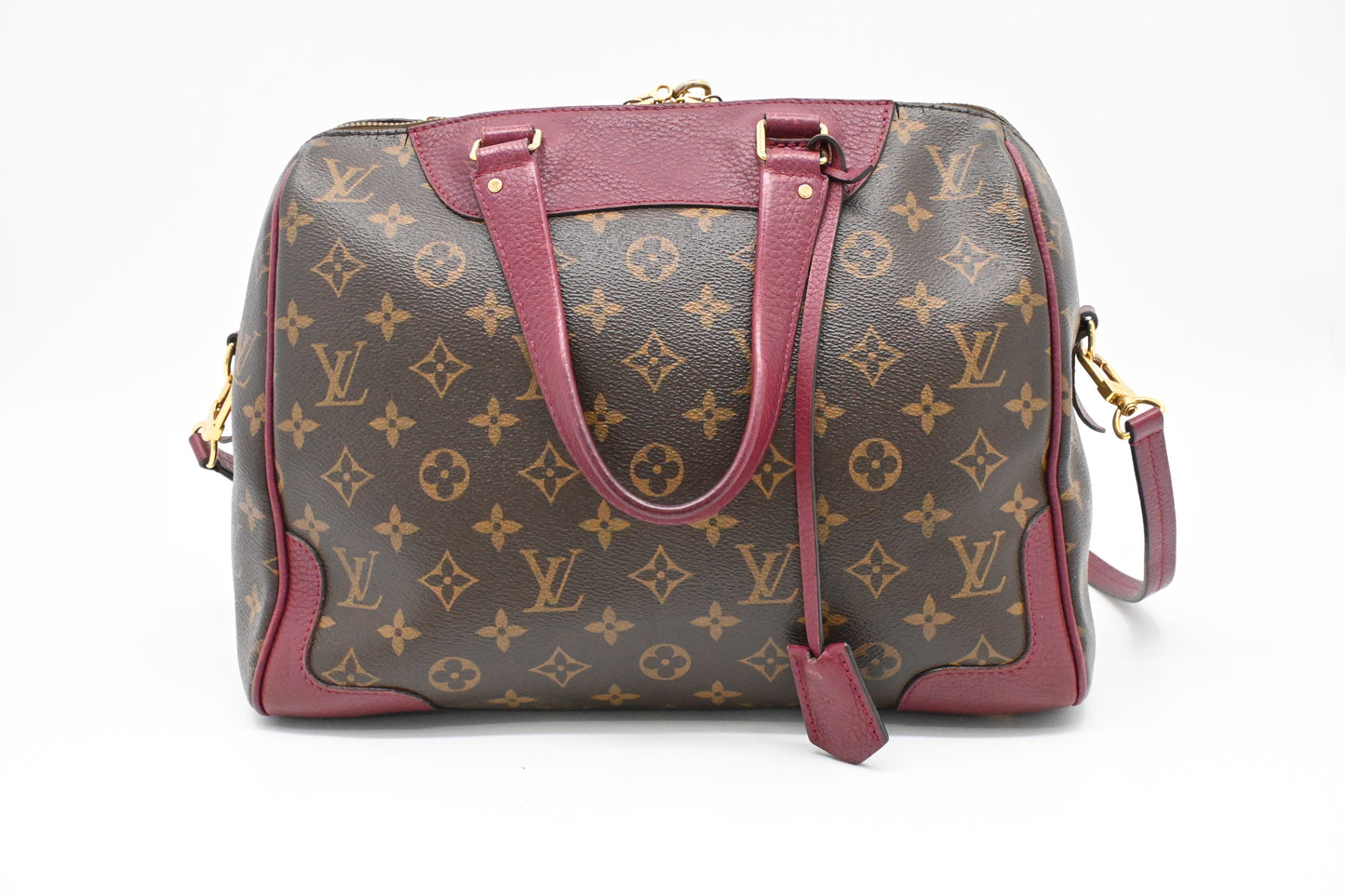 Louis Vuitton Retiro NM Aurore Monogram Canvas Leather Handbag Leather 2