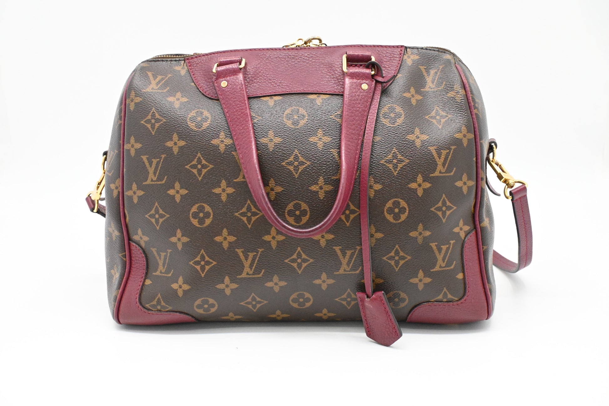 Louis Vuitton Retiro NM Aurore Monogram Canvas Leather Handbag Leather 2