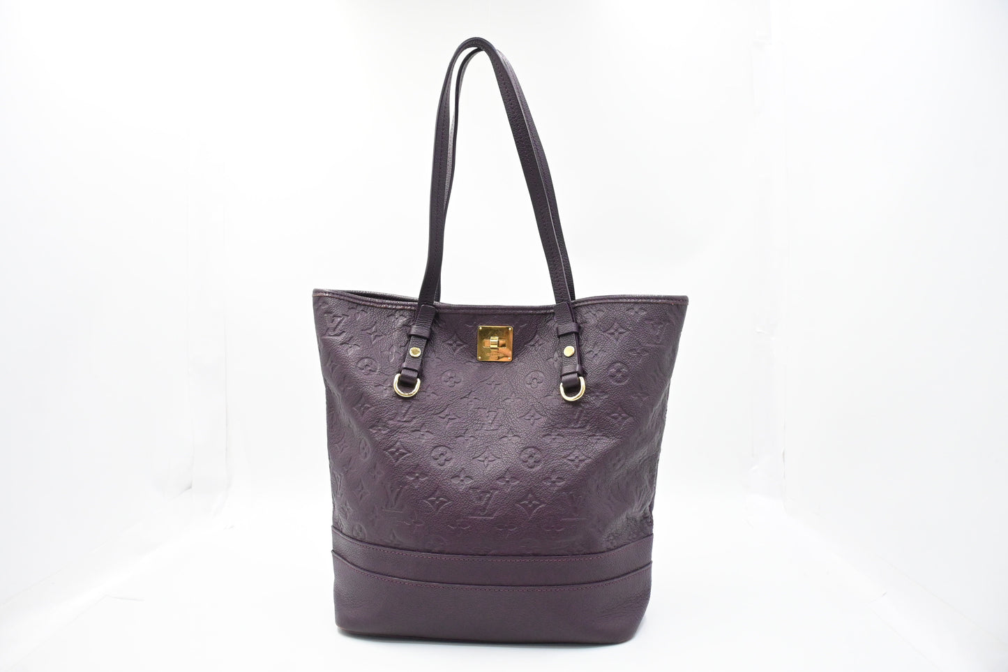 Louis Vuitton Citadine Purple Empreinte Leather Handbag