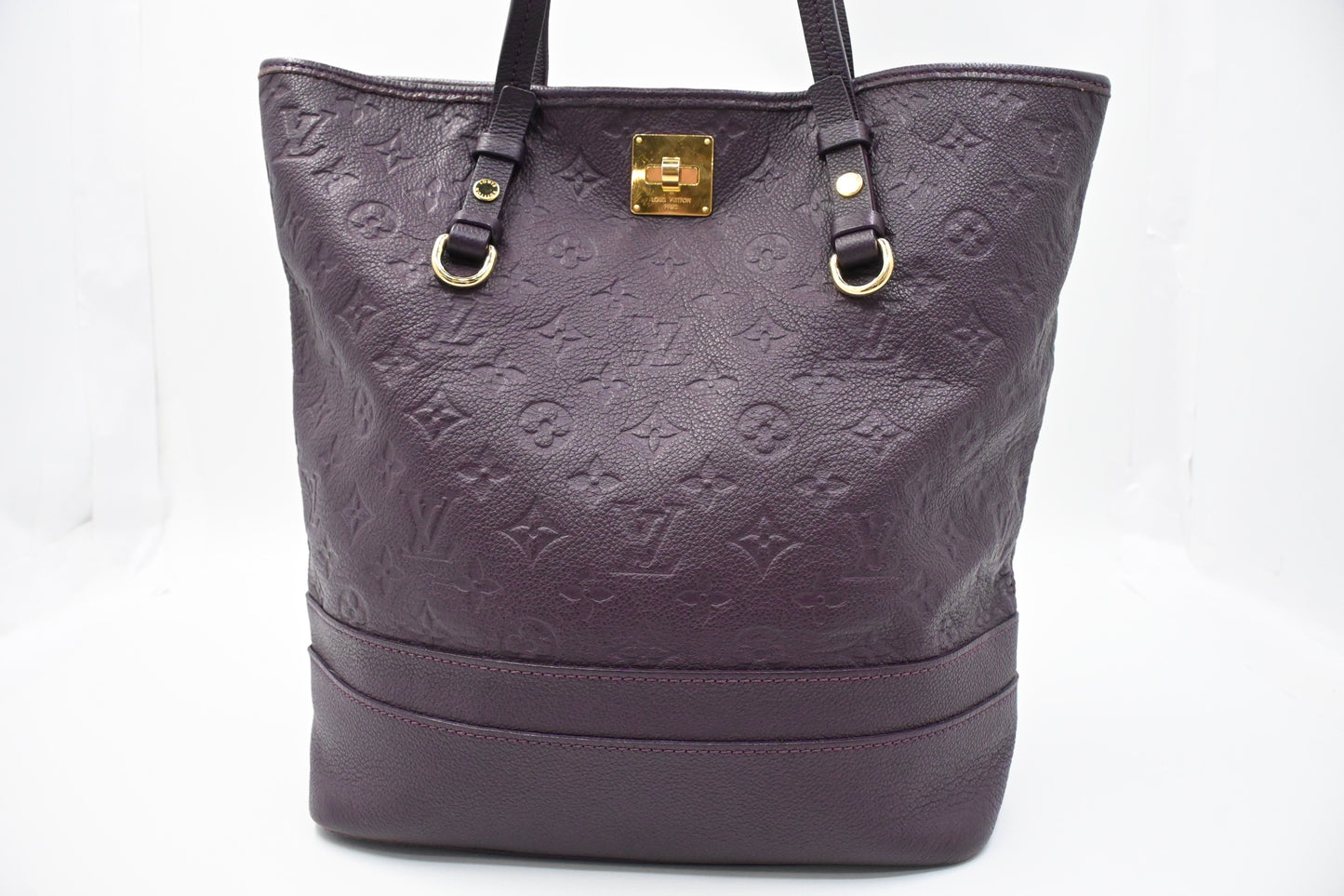 Louis Vuitton Citadine Purple Empreinte Leather Handbag