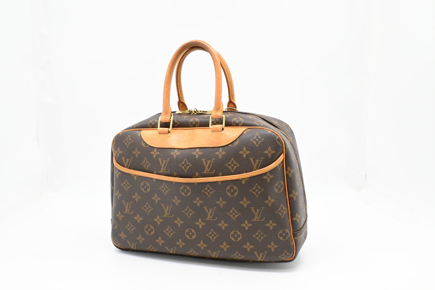 Louis Vuitton Deauville Monogram Canvas Handbag Canvas 5