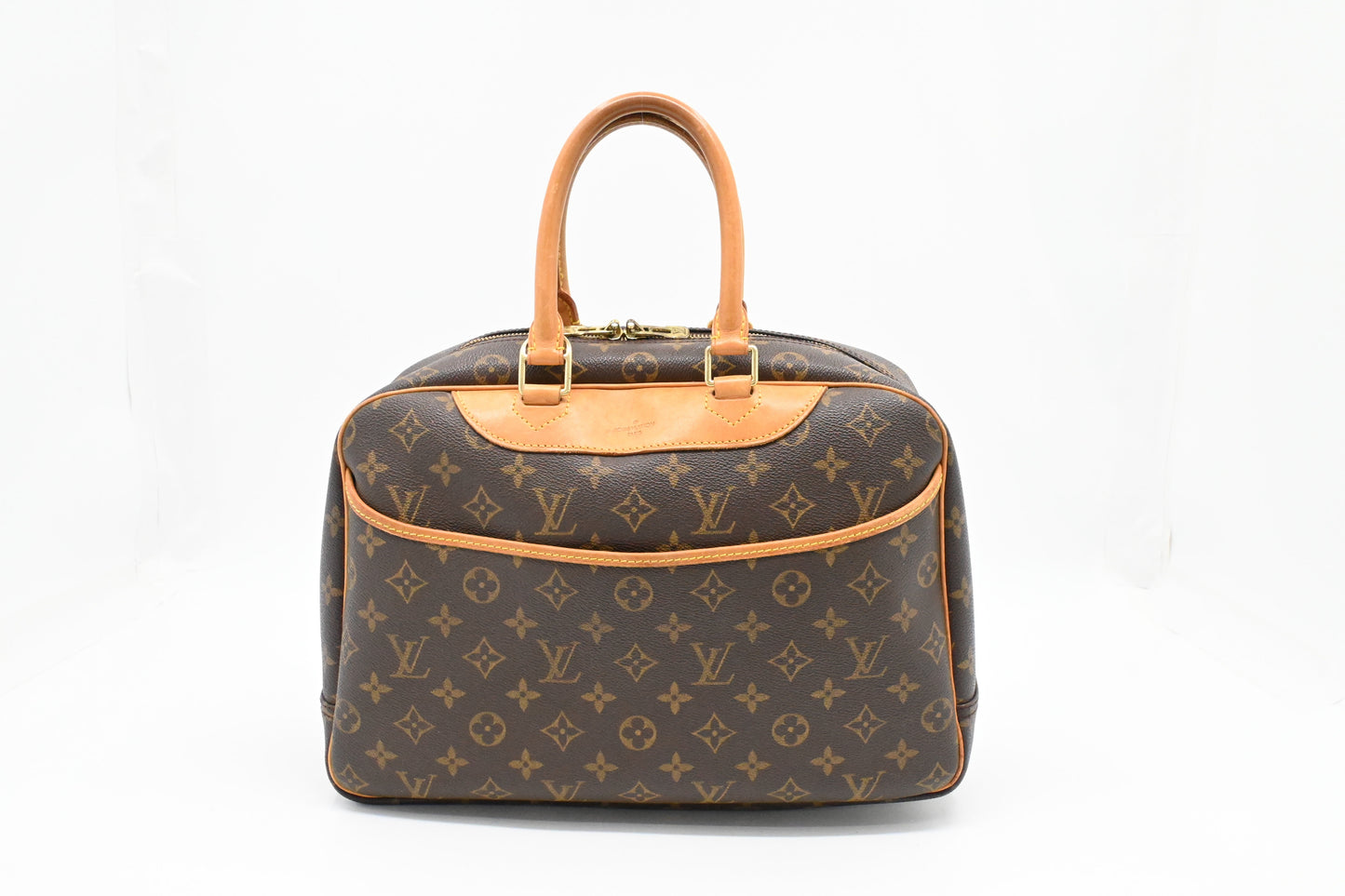 Louis Vuitton Deauville Monogram Canvas Handbag Canvas 5