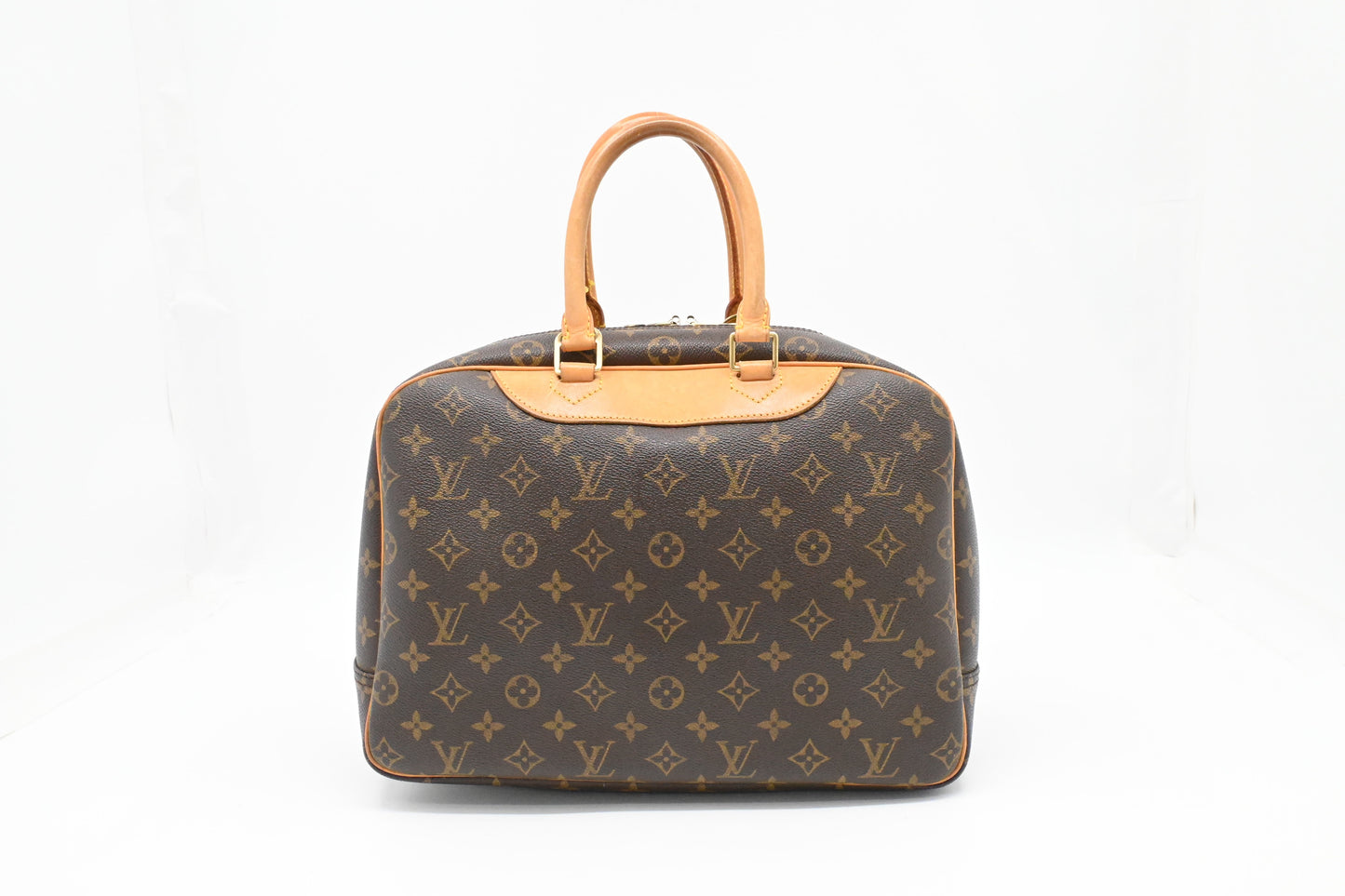Louis Vuitton Deauville Monogram Canvas Handbag Canvas 5